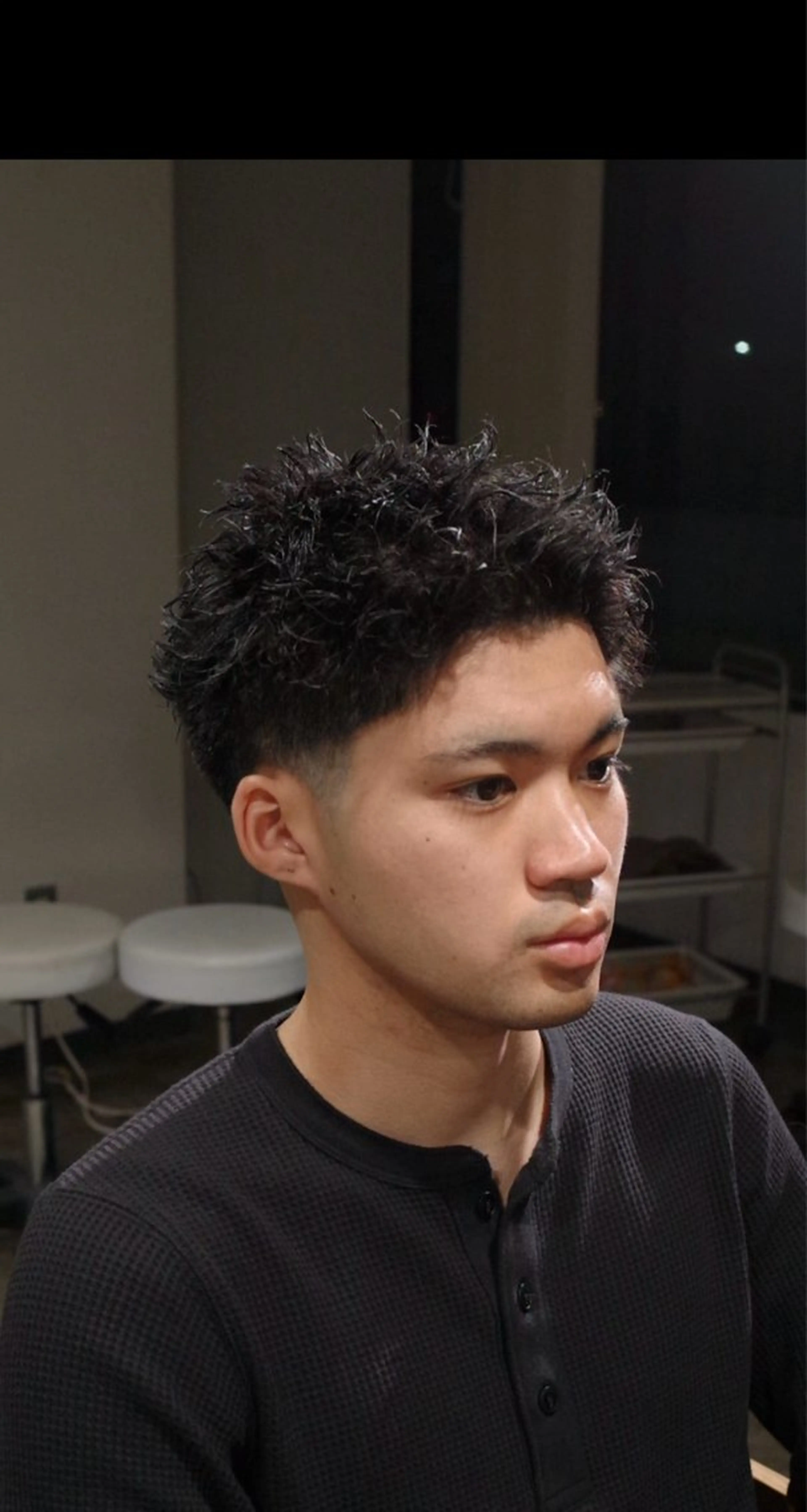 パーマ メンズ スパイキーショート カット パーマ メンズパーマ 特化/中川拓也のヘアスタイル