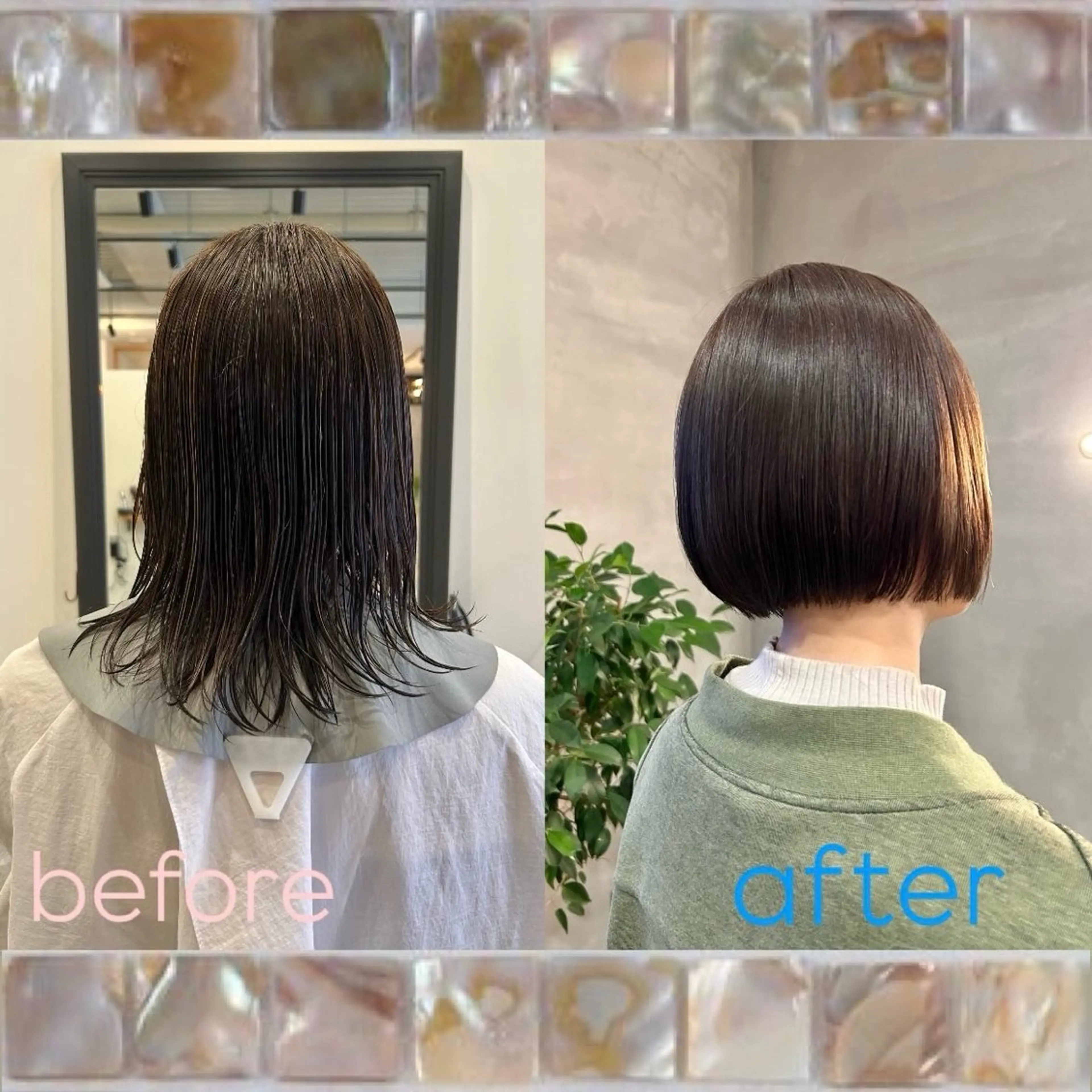 ショート カラー 透明感カラー ボブ カット hale所属・hale airiのヘアスタイル