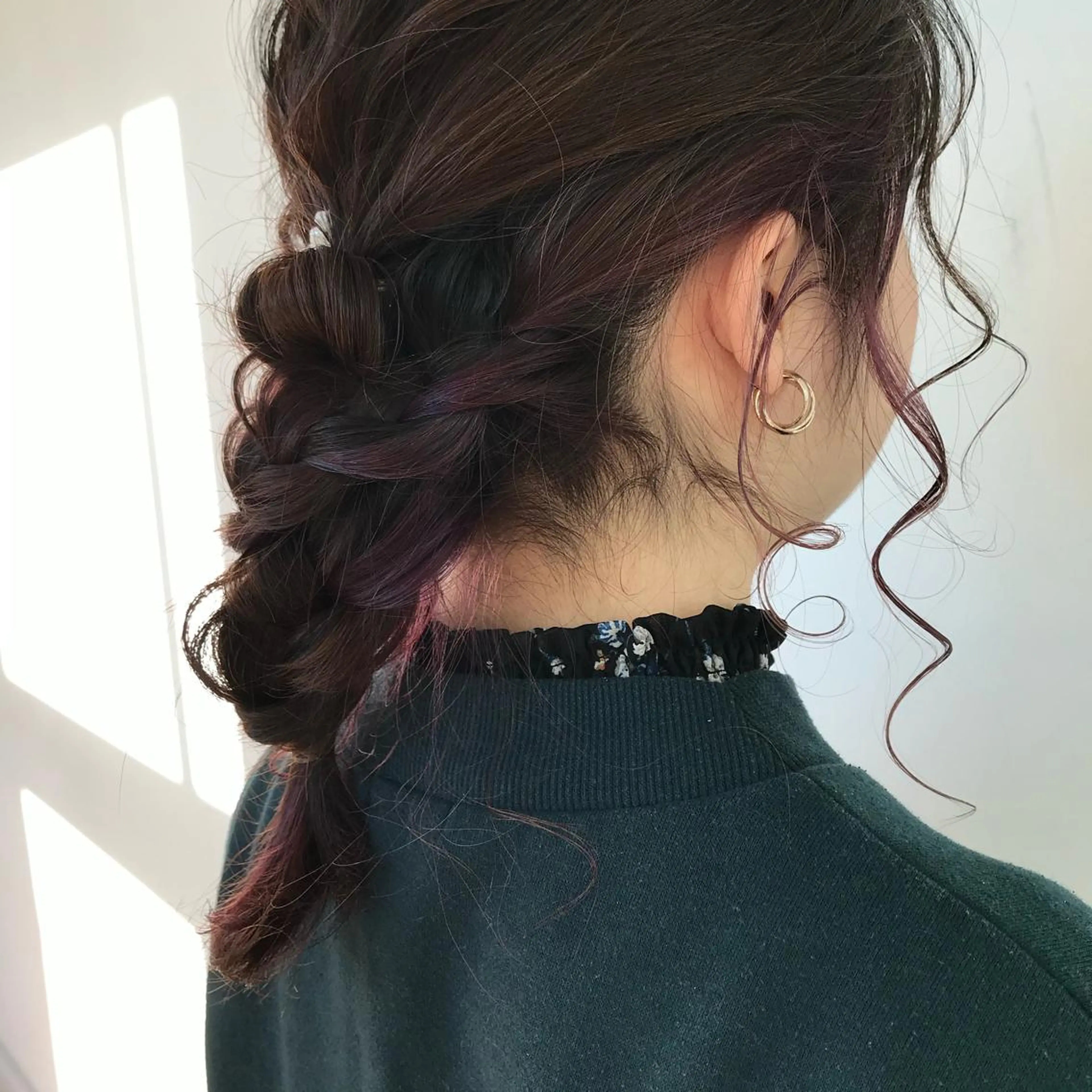 ミディアム ヘアアレンジ なつき/艶ピンク/ girly hairのヘアスタイル