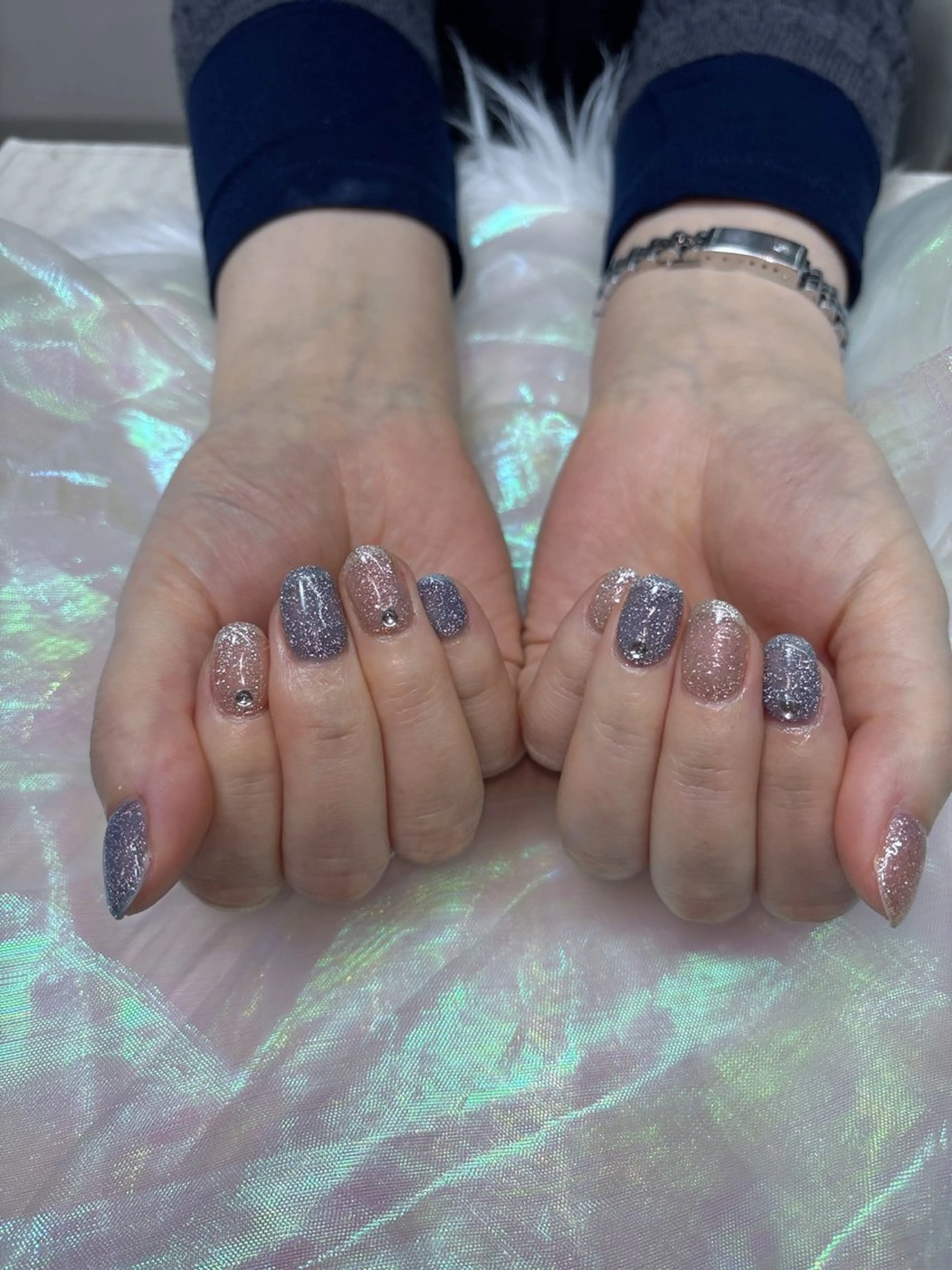 ネイル フラッシュネイル ジェルネイル ハンドネイル U.NI nail 横浜青葉台店所属・Rei 横浜青葉台のネイルデザイン