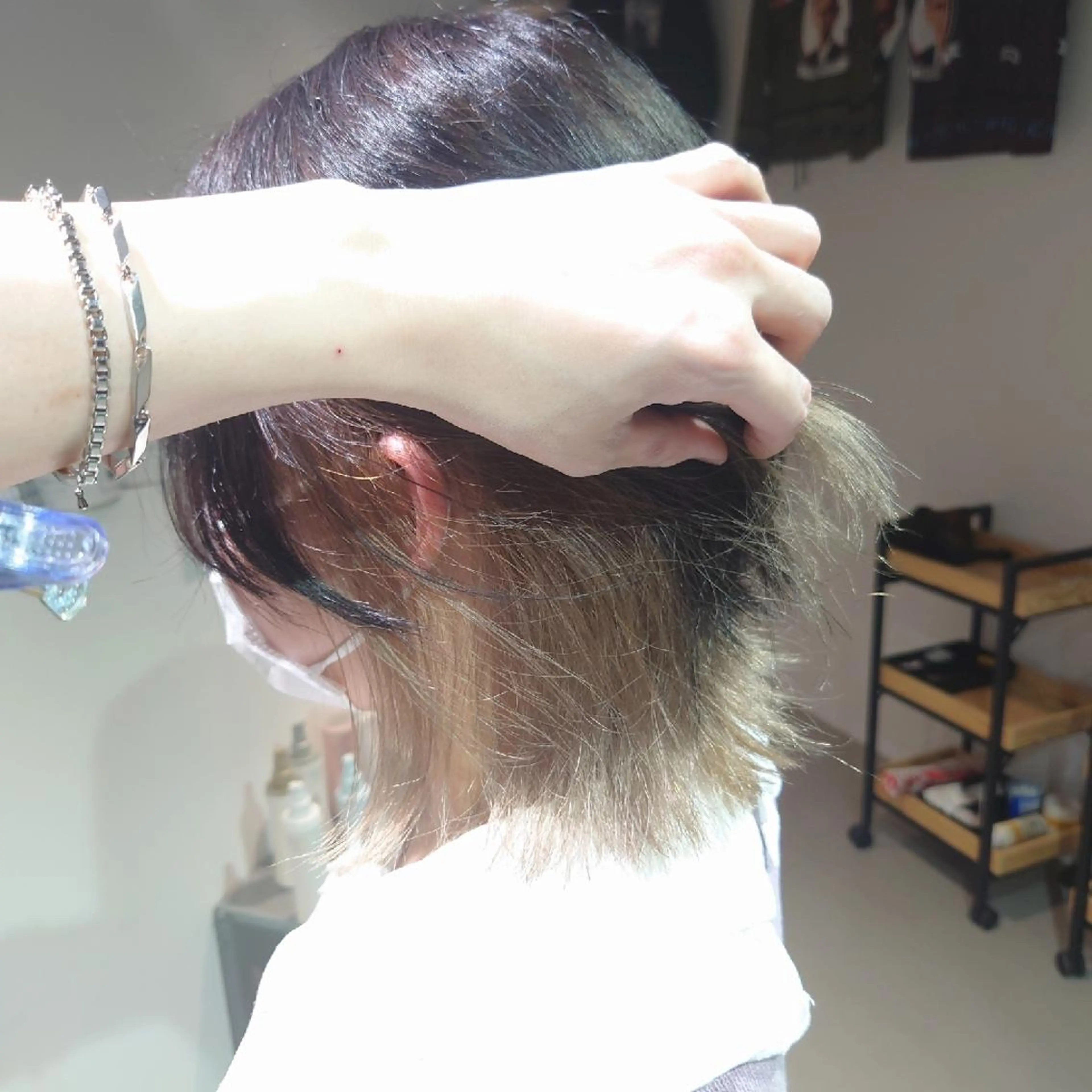 ミディアム カラー iss所属・メンズ/パーマ特化 /波巻き/林洋平のヘアスタイル