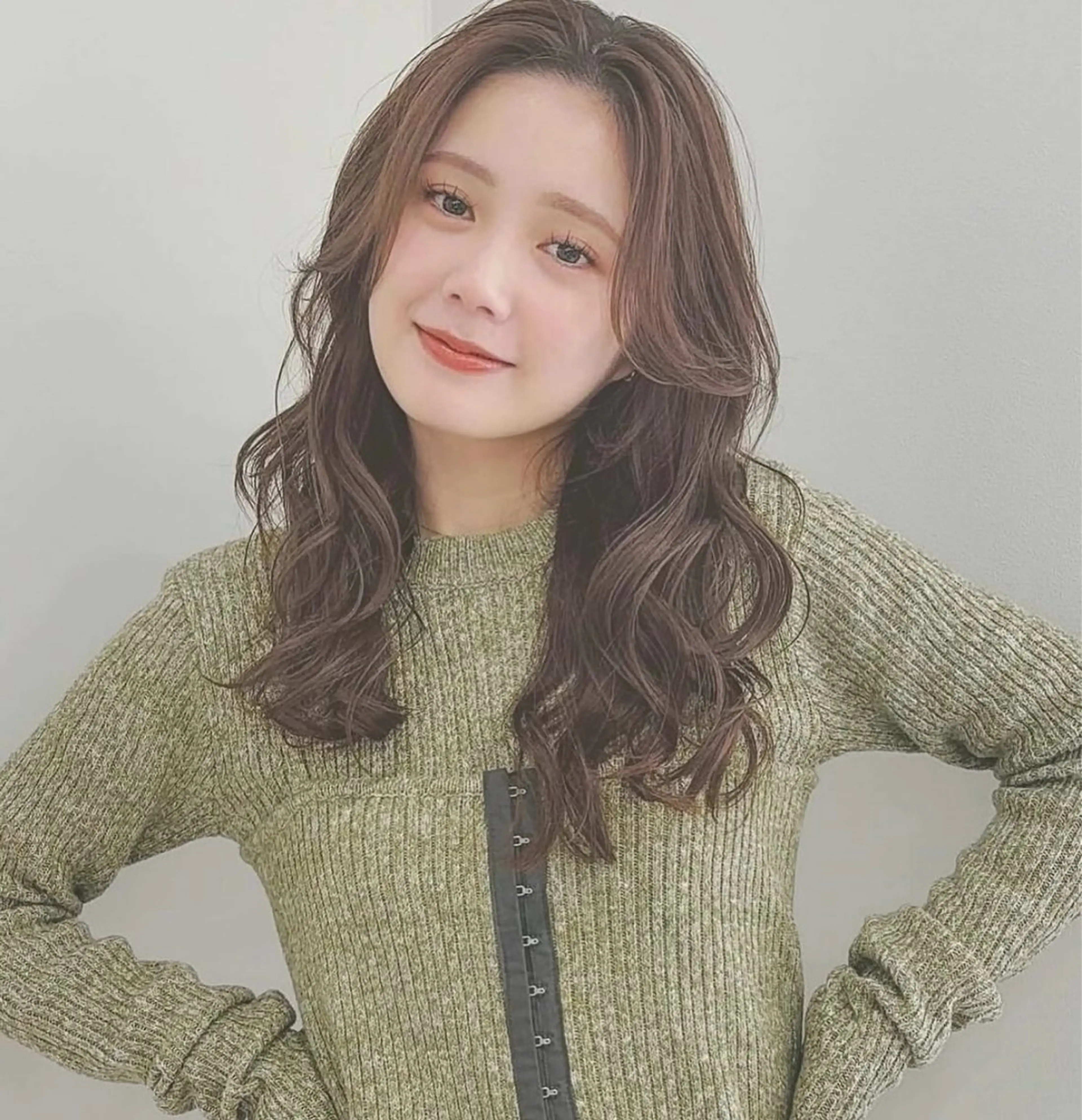 ロング パーマ パーマ 南出 碧夢のヘアスタイル