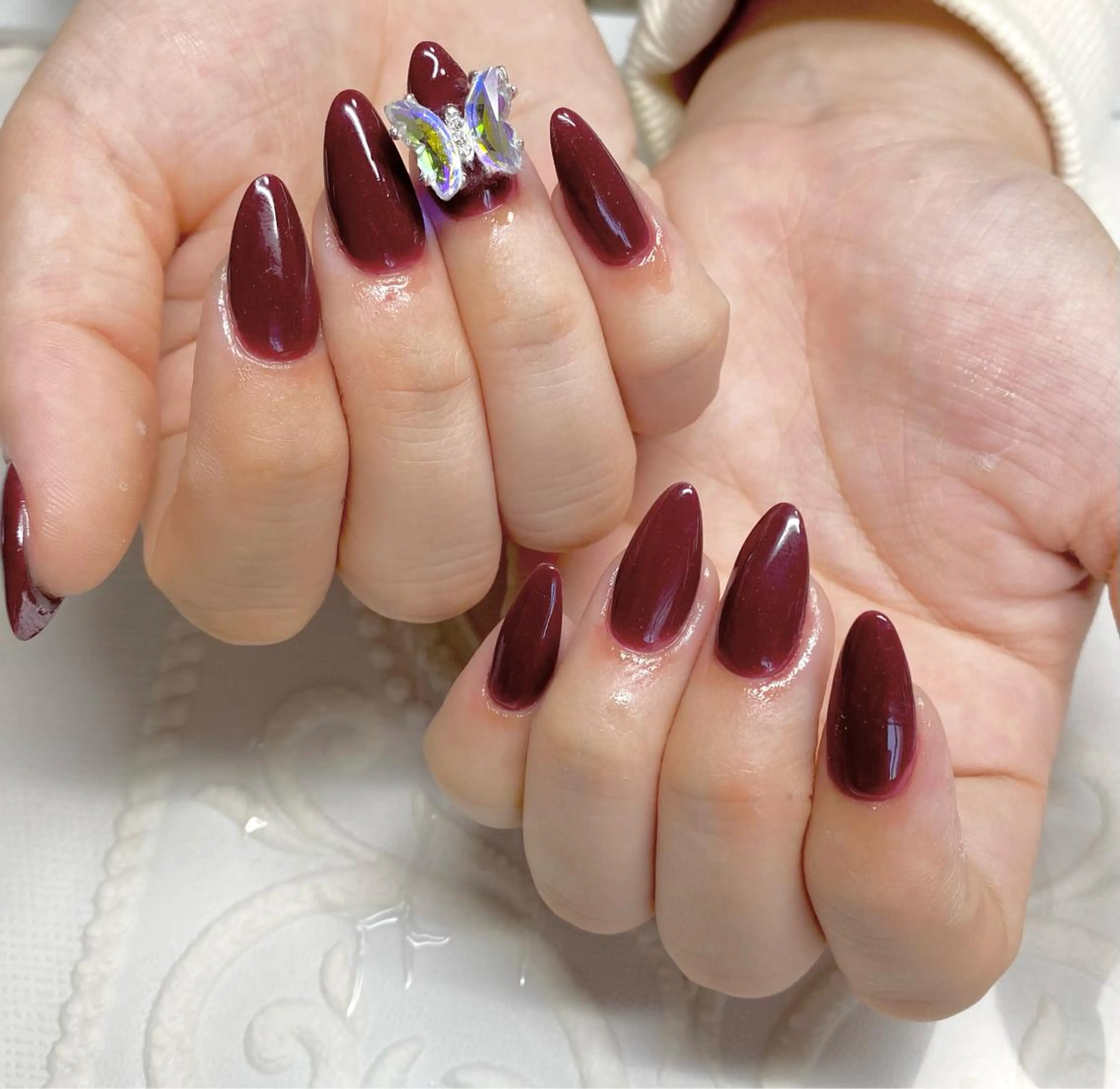 ミディアム ネイル ハンドネイル lune nail_2017のその他イメージ