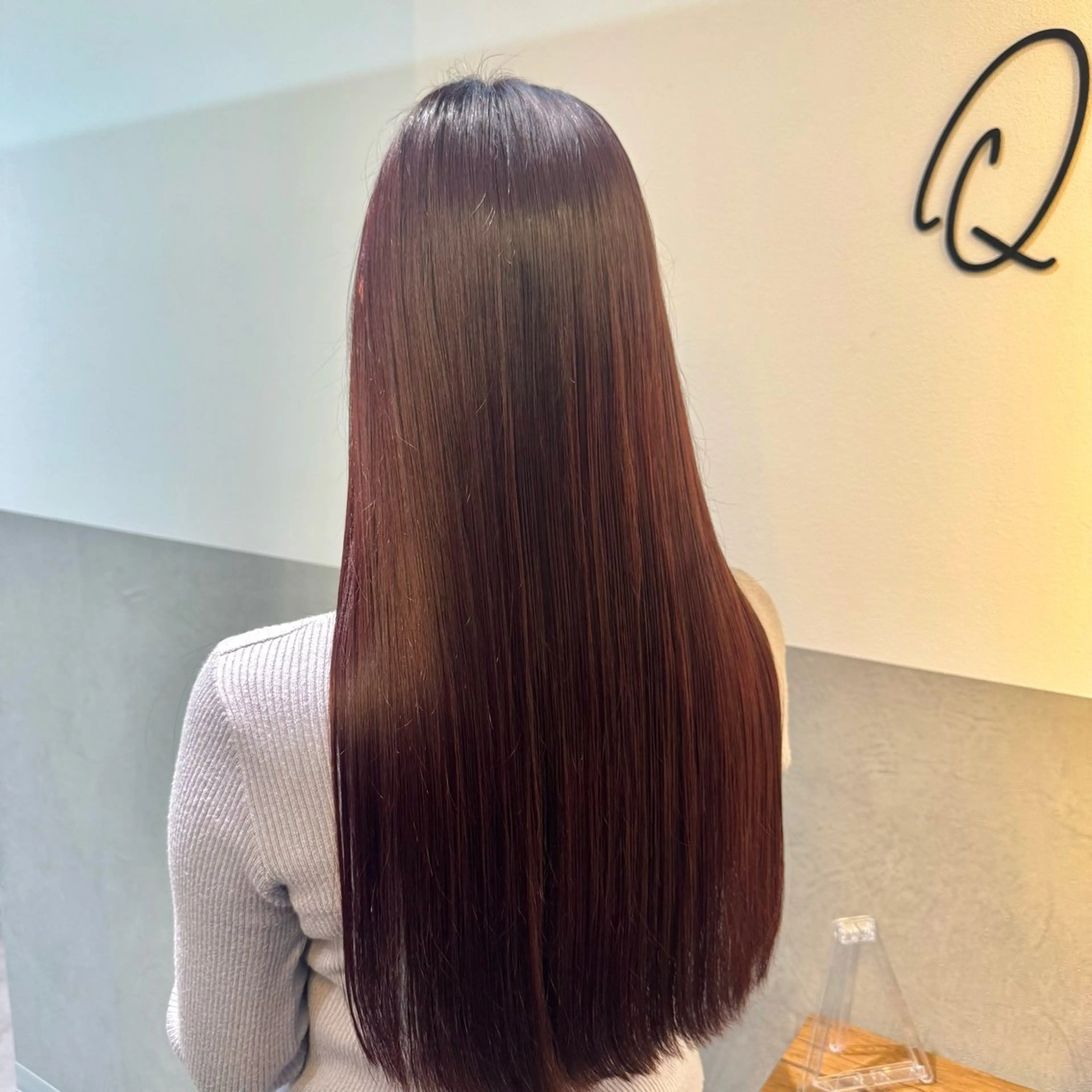 ロング 縮毛矯正 トリートメント 【似合わせカラー・ 髪質改善】松崎萌香のヘアスタイル