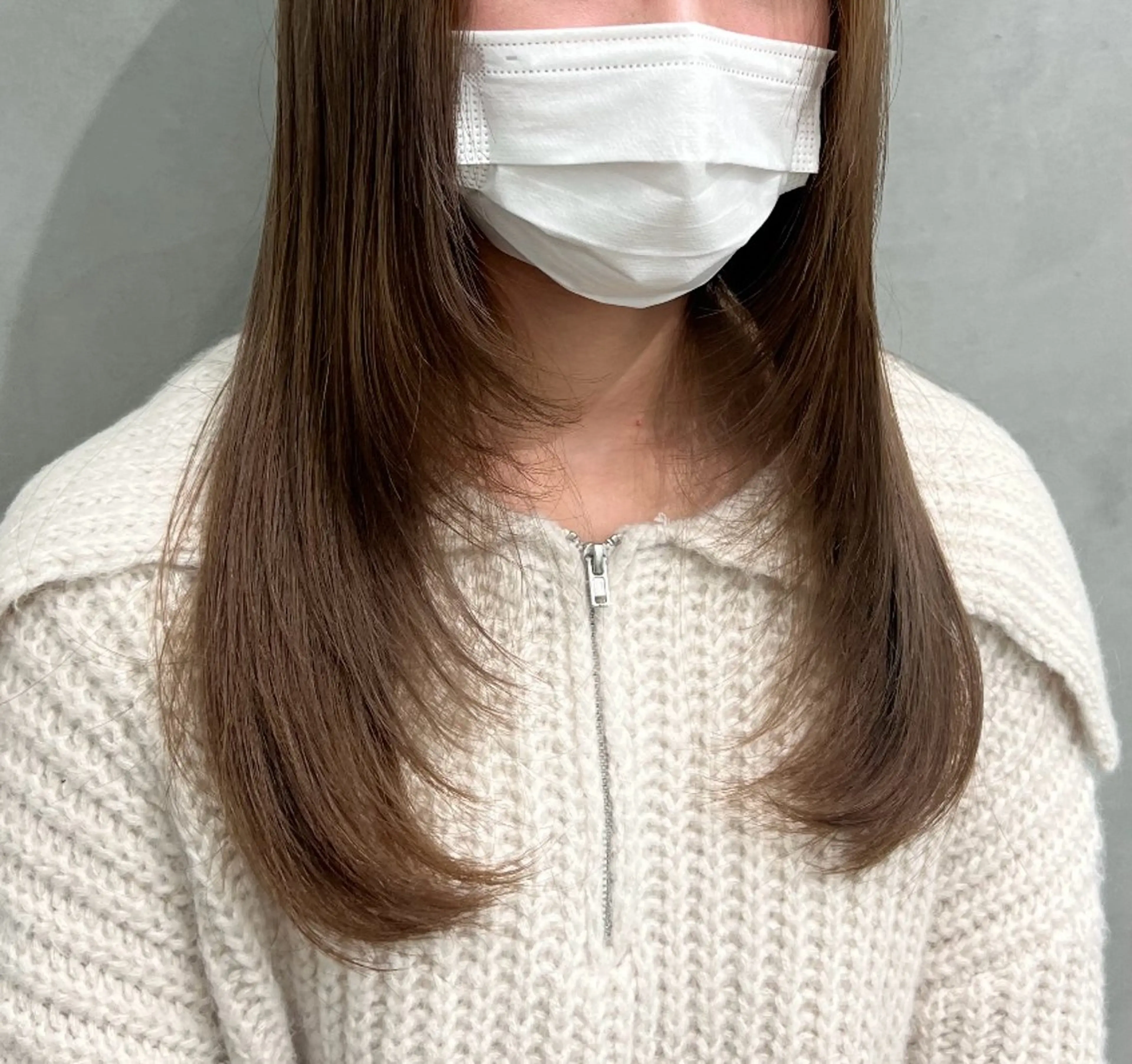 ロング 伸ばしかけ レイヤーカット 小顔カット 🩷hair salon dot. tokyo color 🩷所属・hao 🎀🫧のヘアスタイル