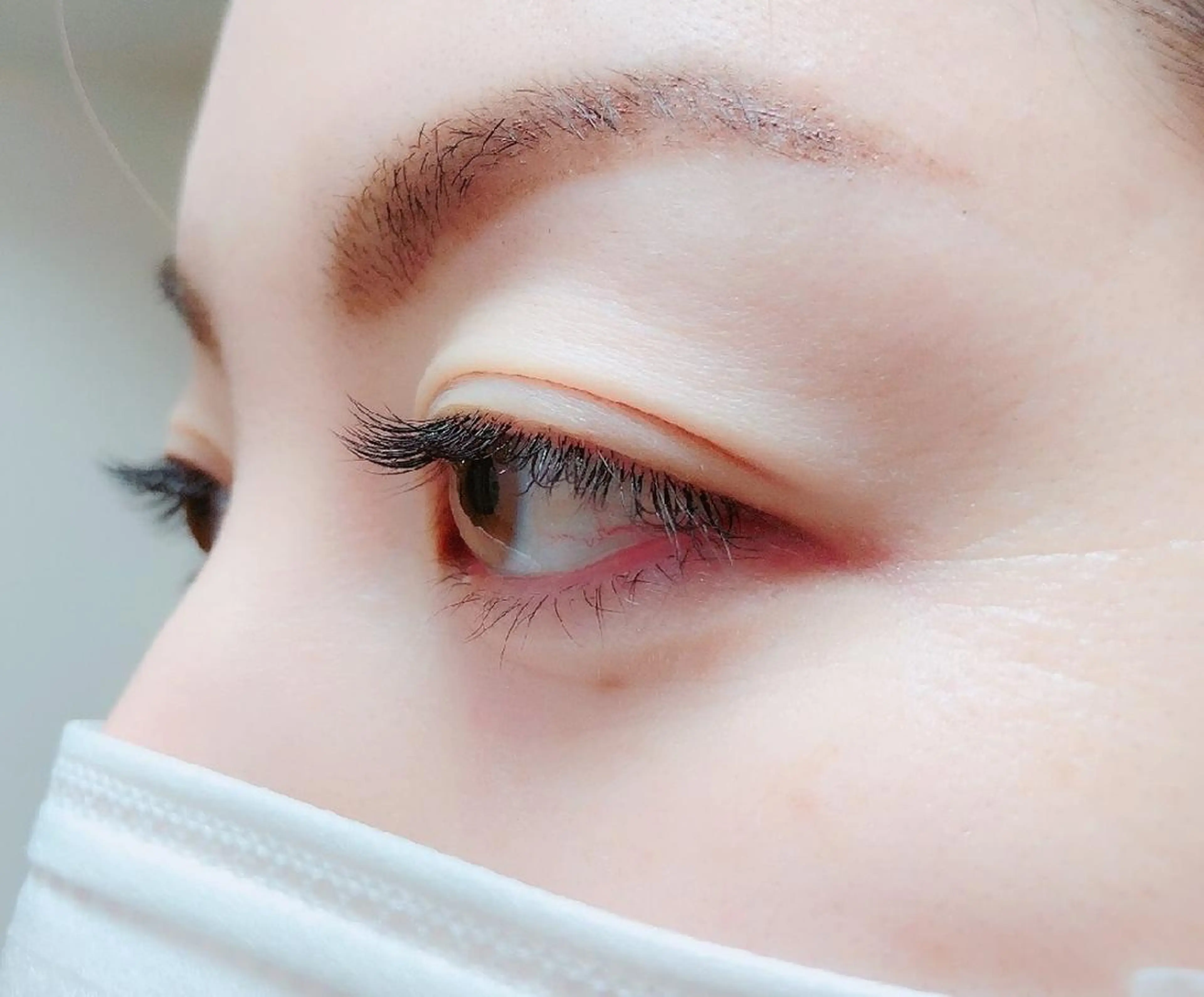 マツエク・マツパ 付け放題 フラットラッシュ ナチュラル まつげパーマ 一重×まつ毛パーマ マツエク 吉岡 ゆうなのマツエク・マツパデザイン