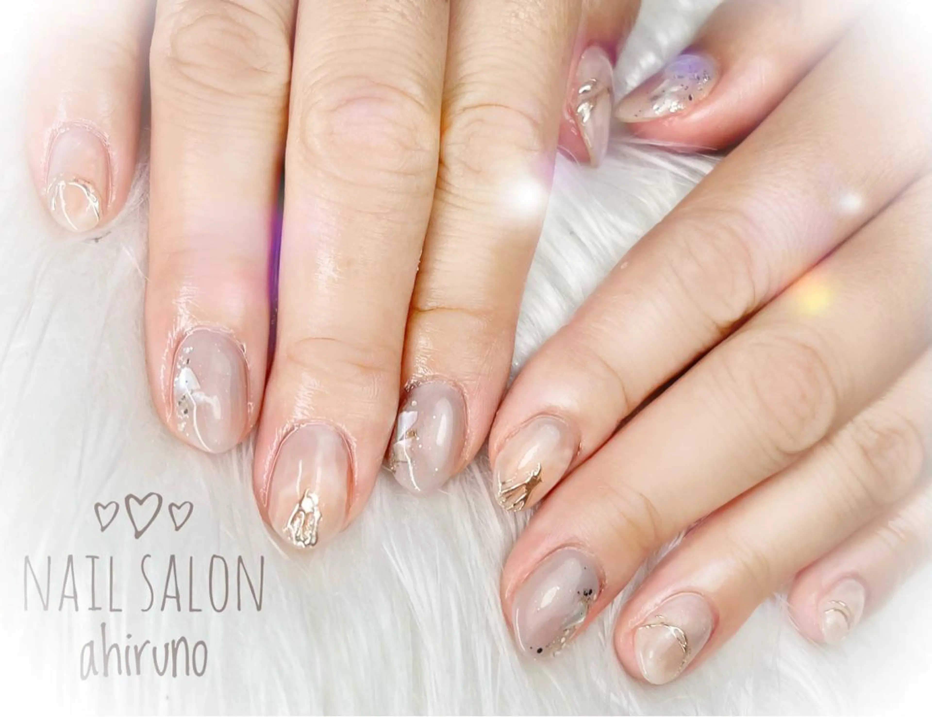 ネイル ニュアンスネイル ハンドネイル ａｈｉｒｕｎｏ ✿ ｙｕiのネイルデザイン