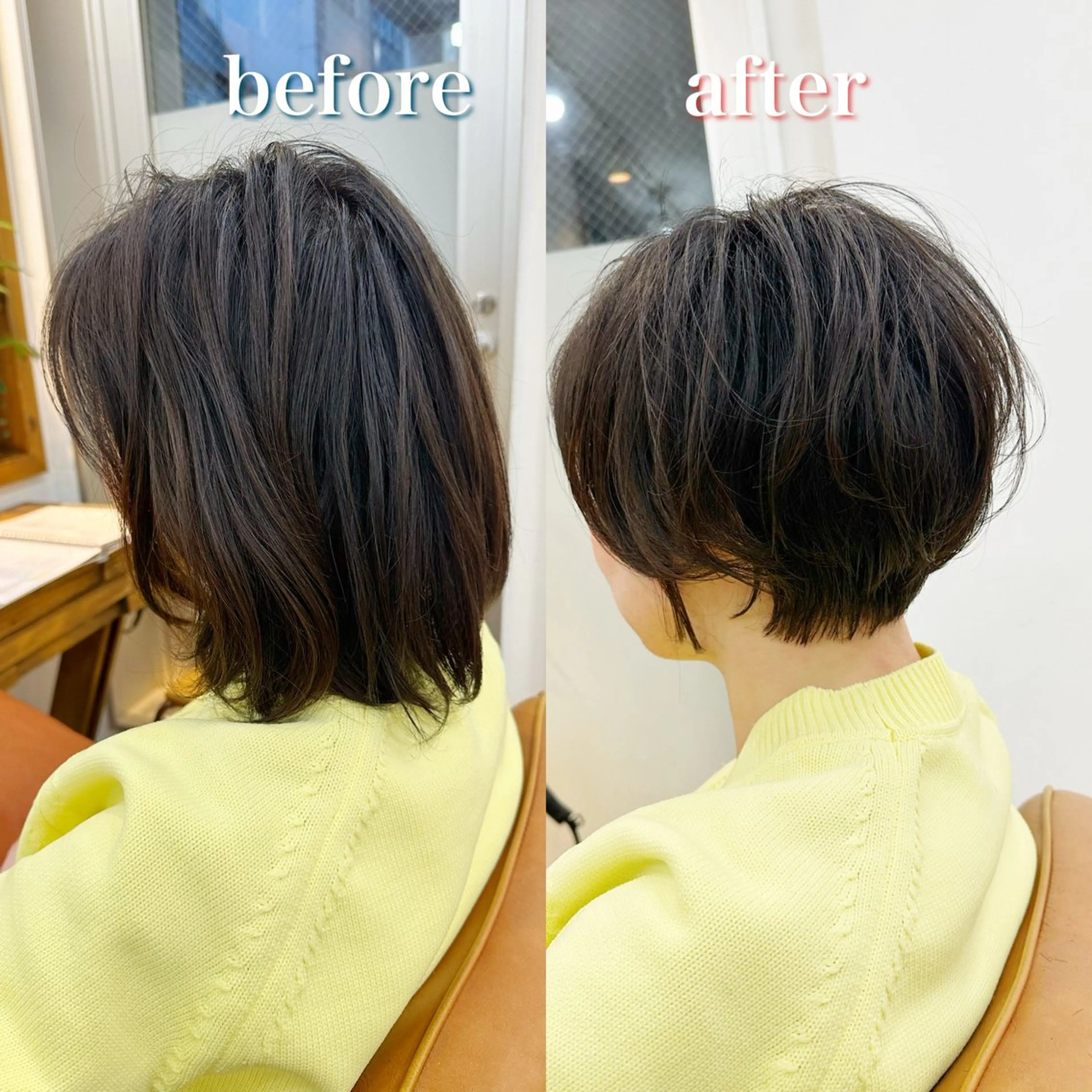 ショート ショートボブ ハンサムショート ボブ くせ毛 ショートヘア カット newline銀座所属・🍀🍀🍀 金子涼🍀🍀🍀のヘアスタイル