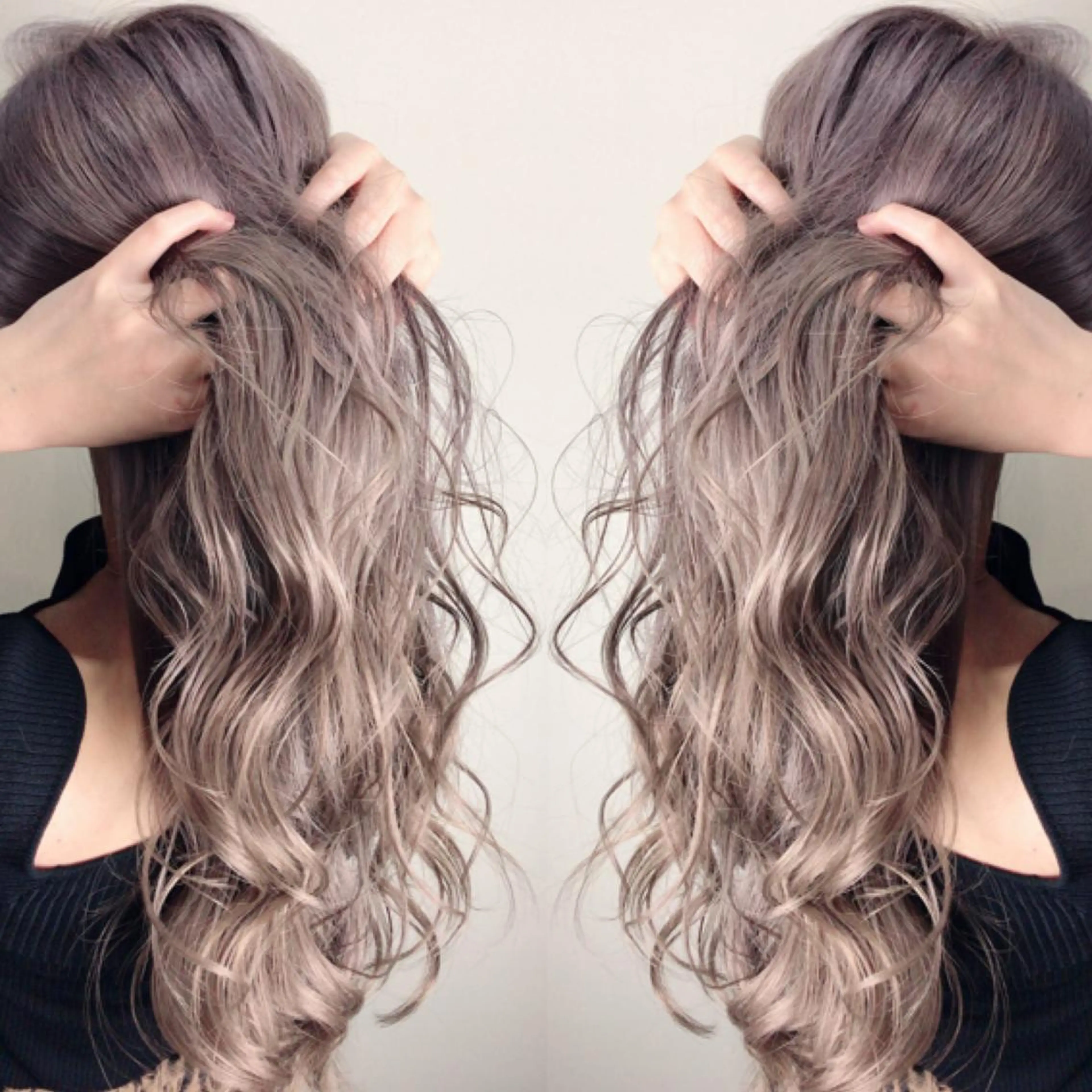 ロング カラー Minami🩵 新宿のヘアスタイル