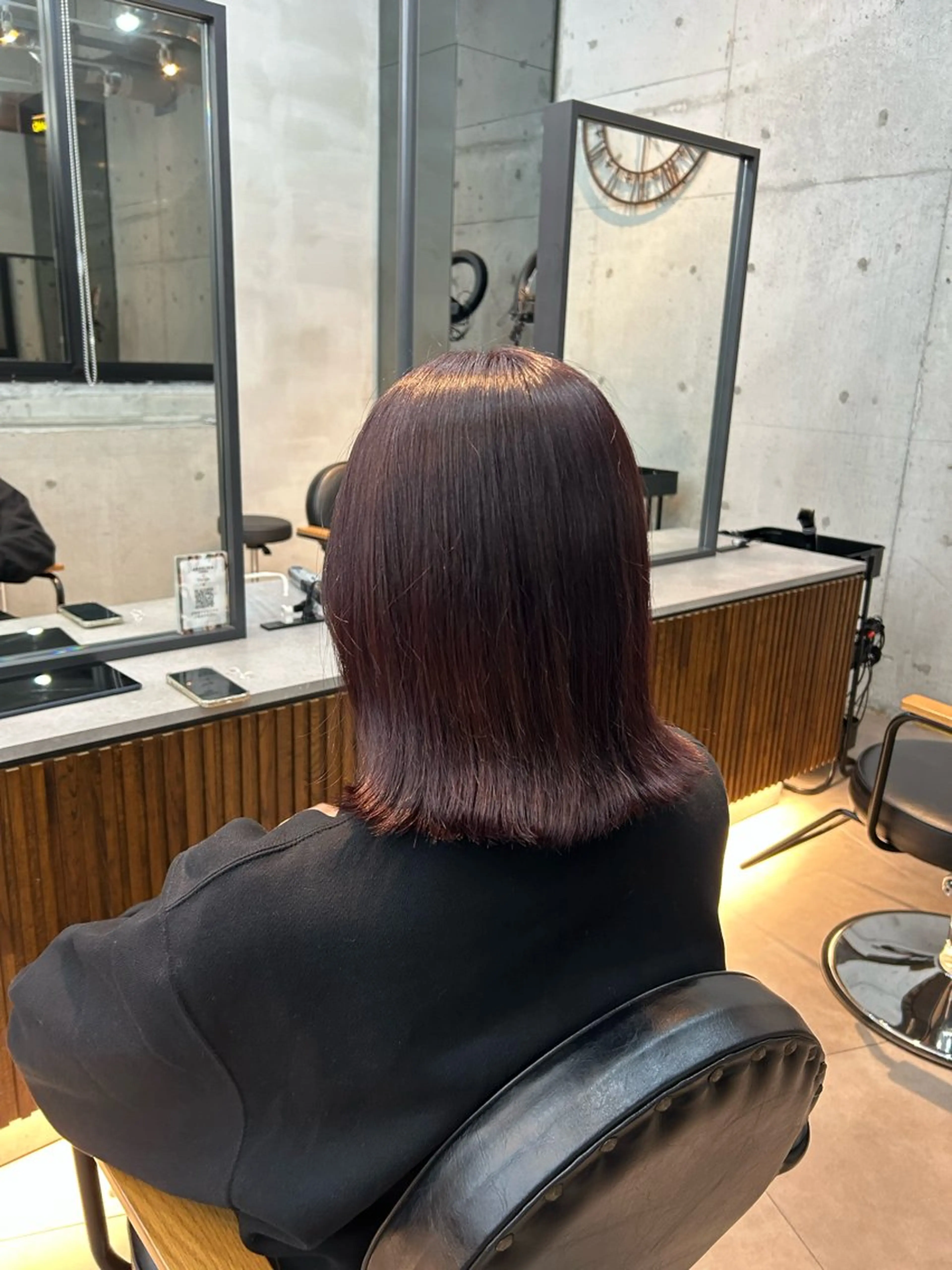 ミディアム 小笠原 百雪のヘアスタイル