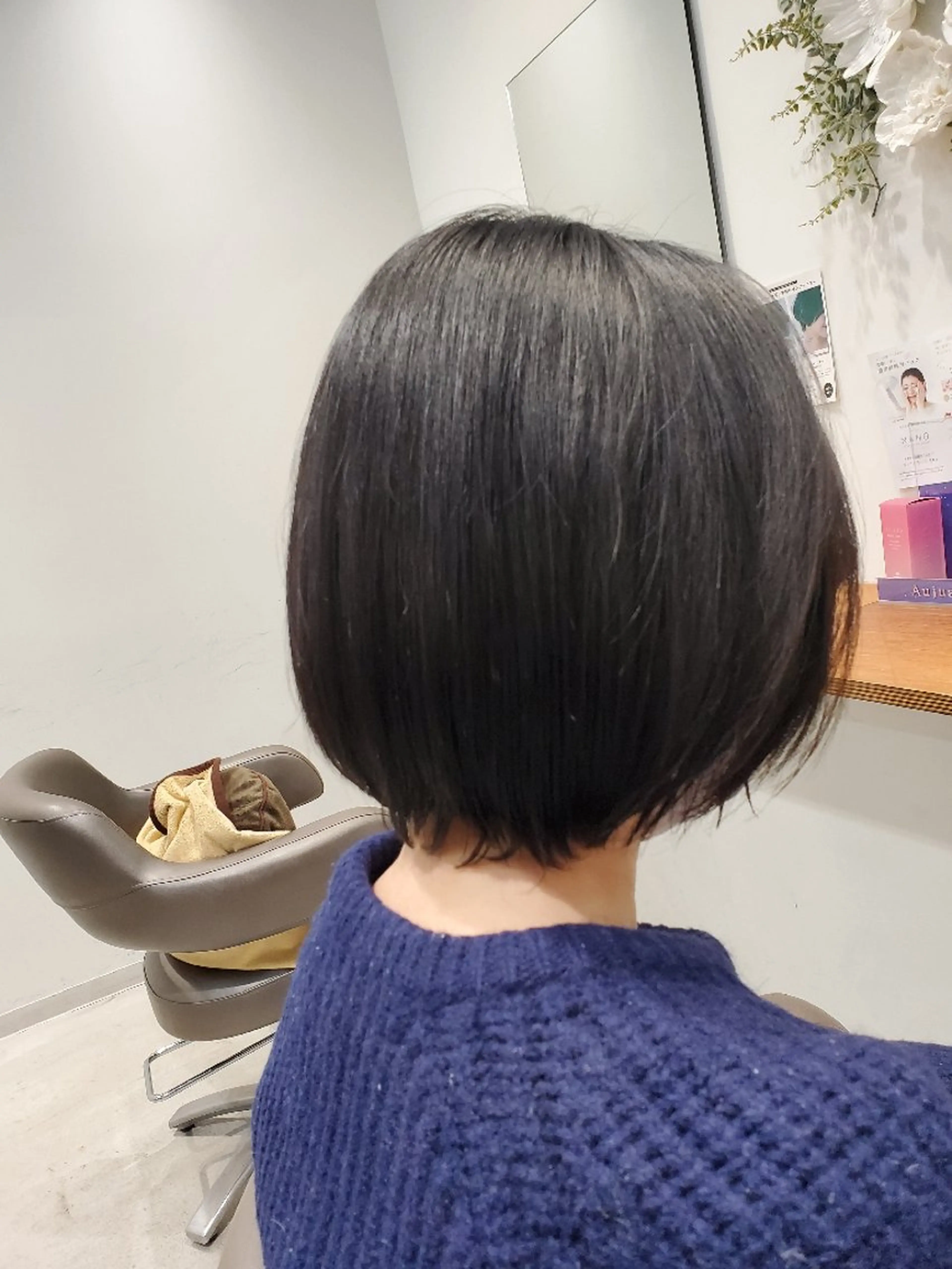 ミディアム 切りっぱなしボブ ボブ Hair Lounge Run Way's所属・✂️藤瀬 アキラのヘアスタイル
