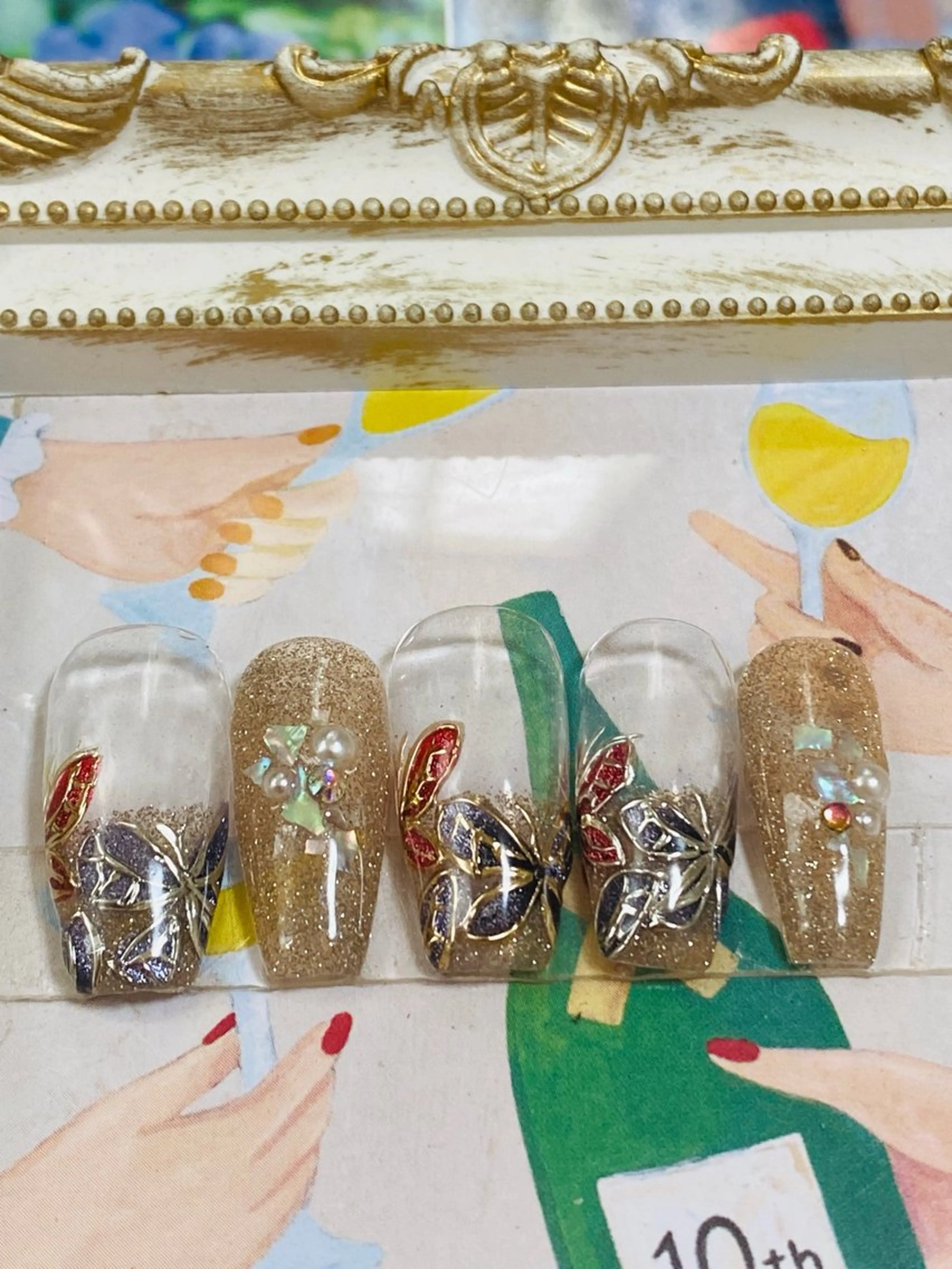 ネイル アートネイル 自宅ネイルサロン ♦️nuance♦️のネイルデザイン