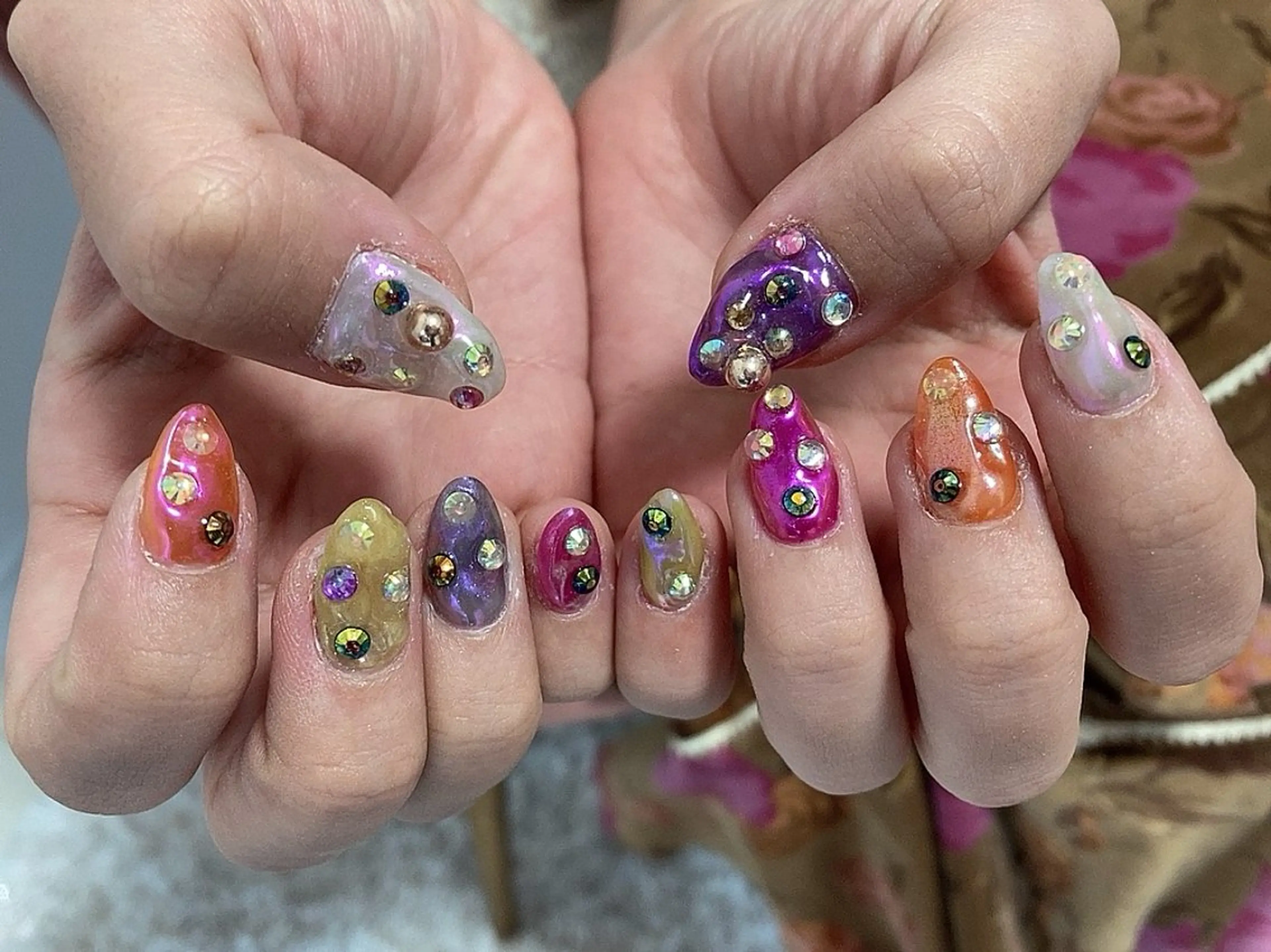 ネイル ハンドネイル 海外ネイル u4me🦄💜のネイルデザイン