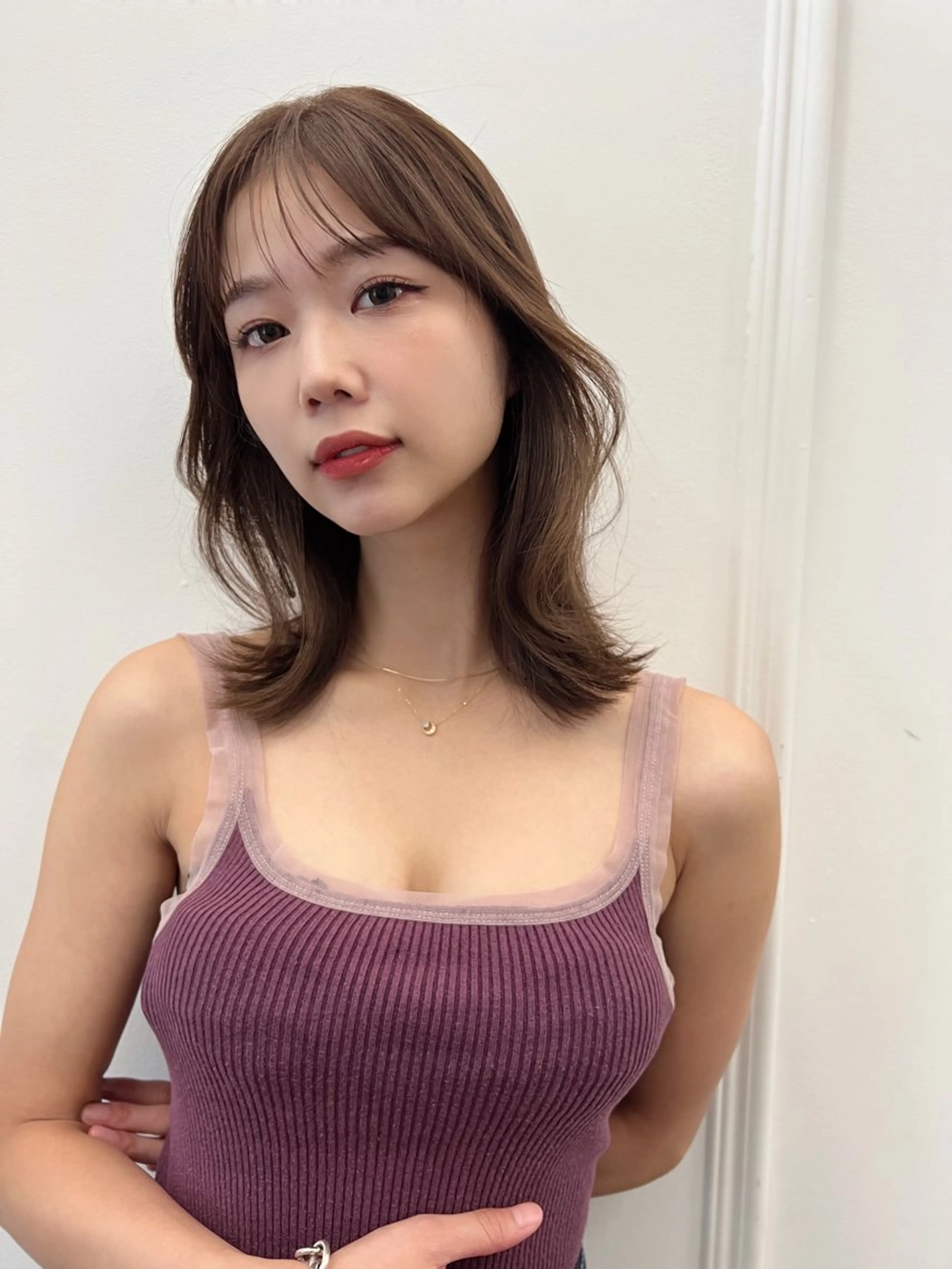 ミディアム 韓国モテhair🍑 momoのヘアスタイル