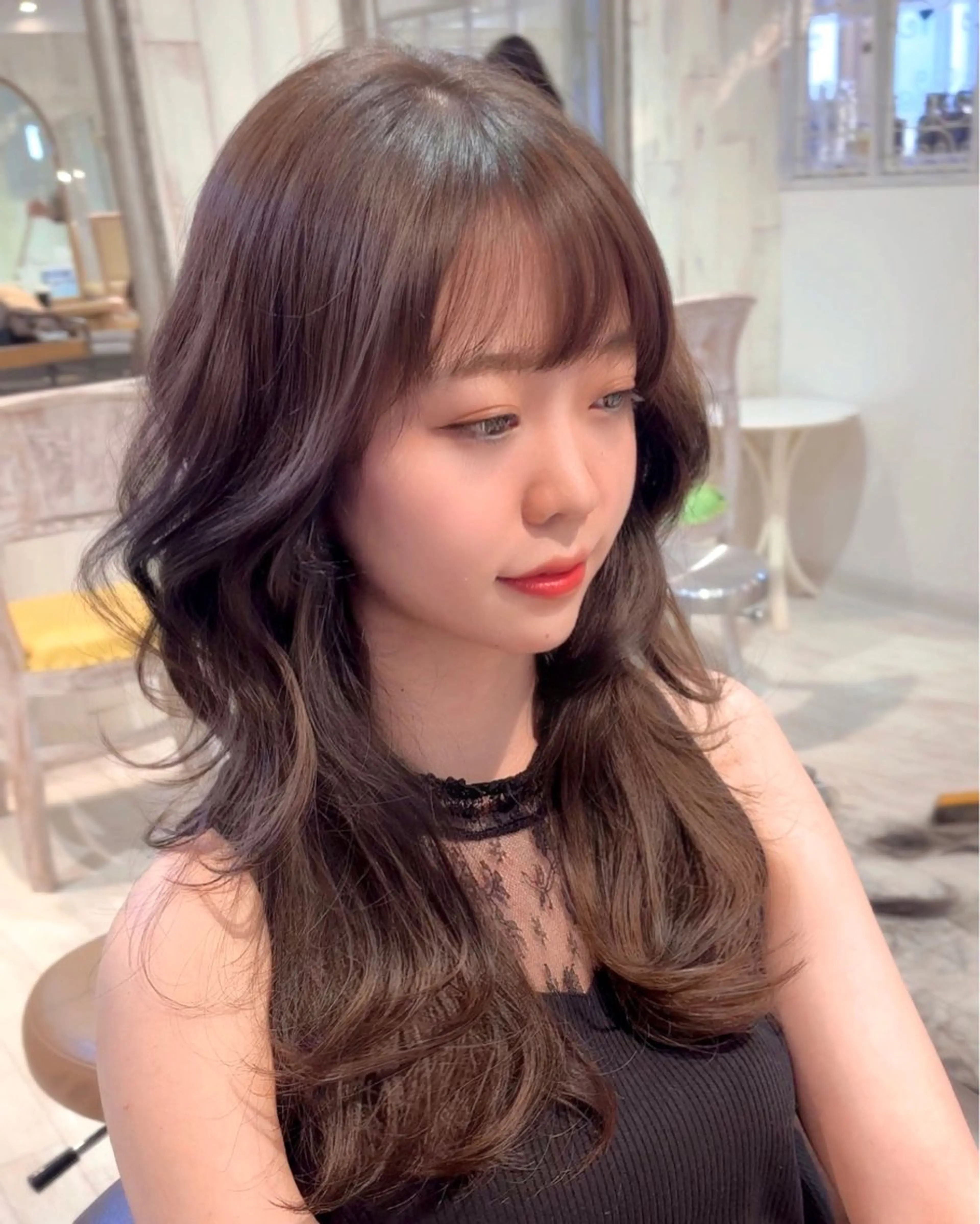 ロング カット ヘアカラー トリートメント レイヤーカット ✨️進藤ひかりのヘアスタイル