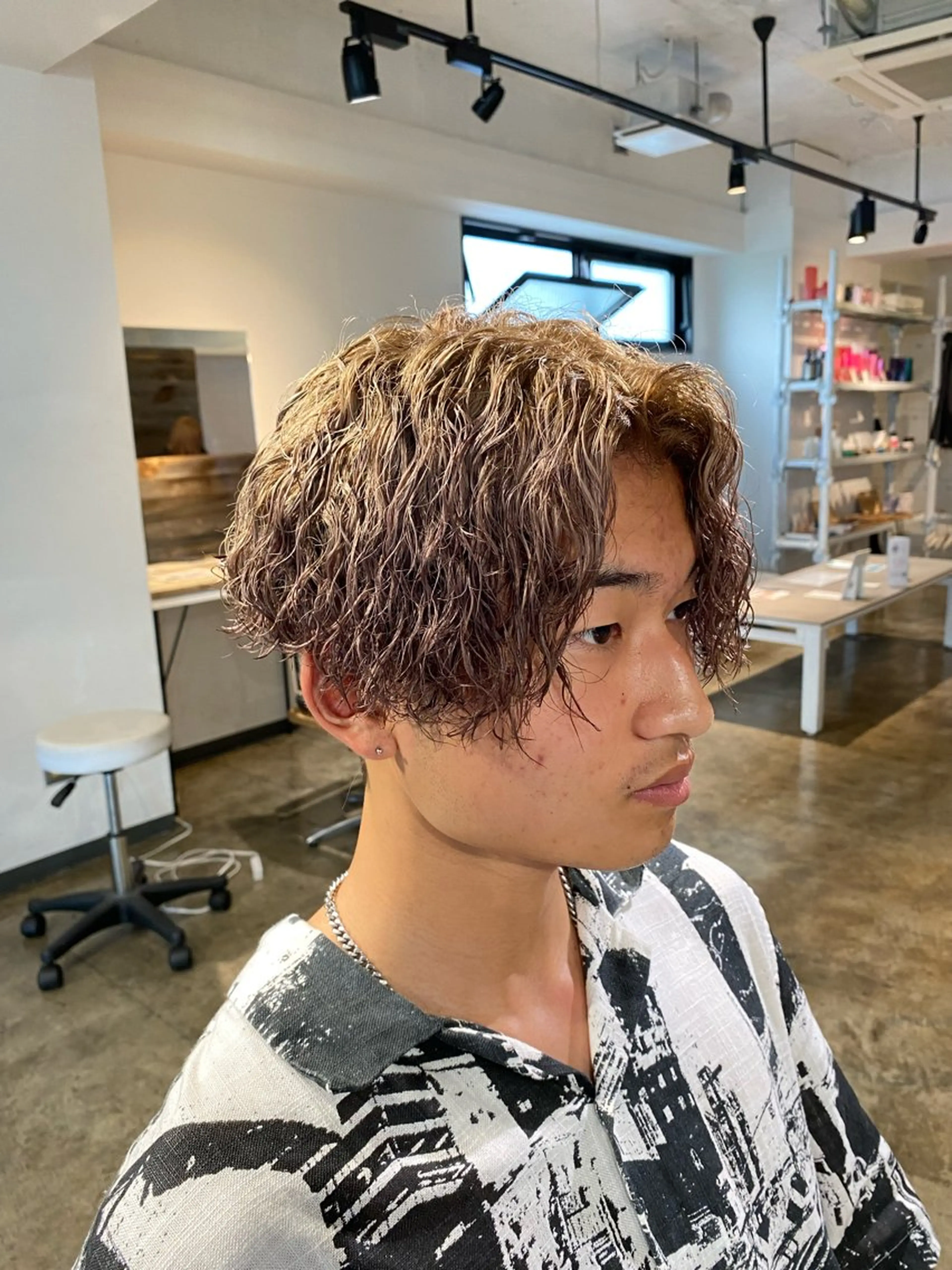 カラー パーマ メンズ メンズブリーチ メンズパーマ ブリーチ メンズパーマ 特化/中川拓也のヘアスタイル