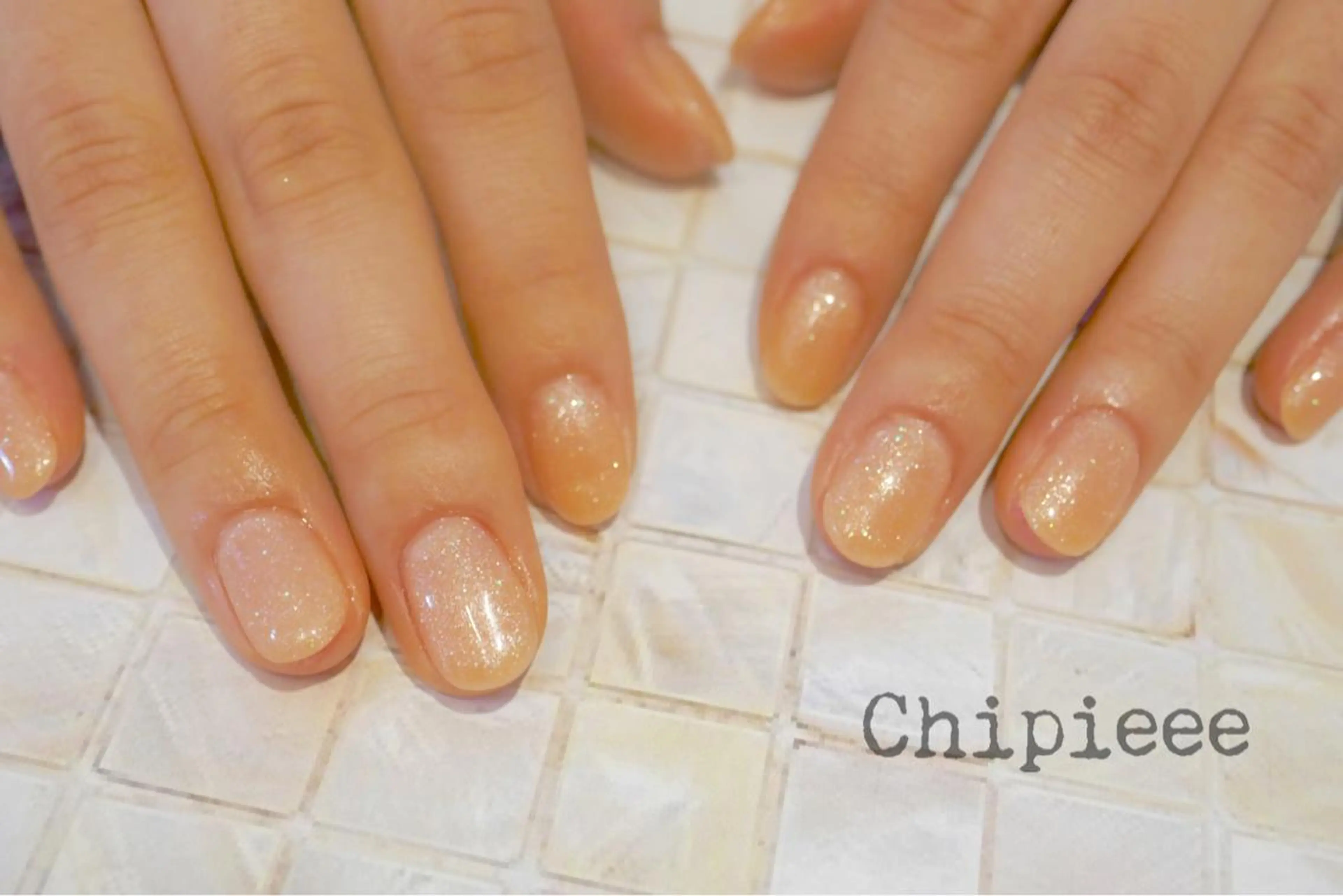 ネイル ラメ(グリッター) ハンドネイル revia所属・ERI Nailistのネイルデザイン