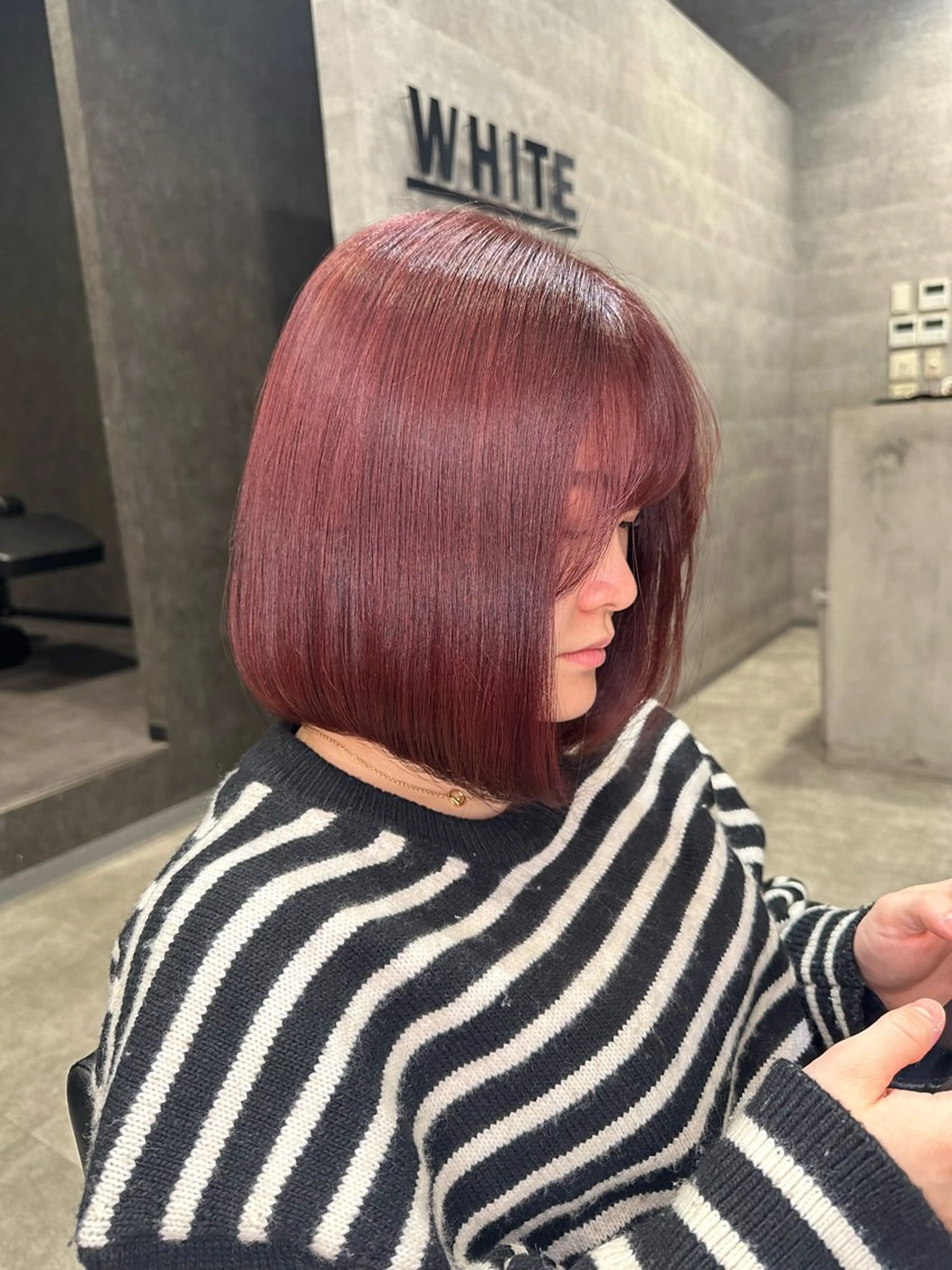 ミディアム カット ヘアカラー _WHITE鳳店所属・_WHITE /藤田唯生のヘアスタイル