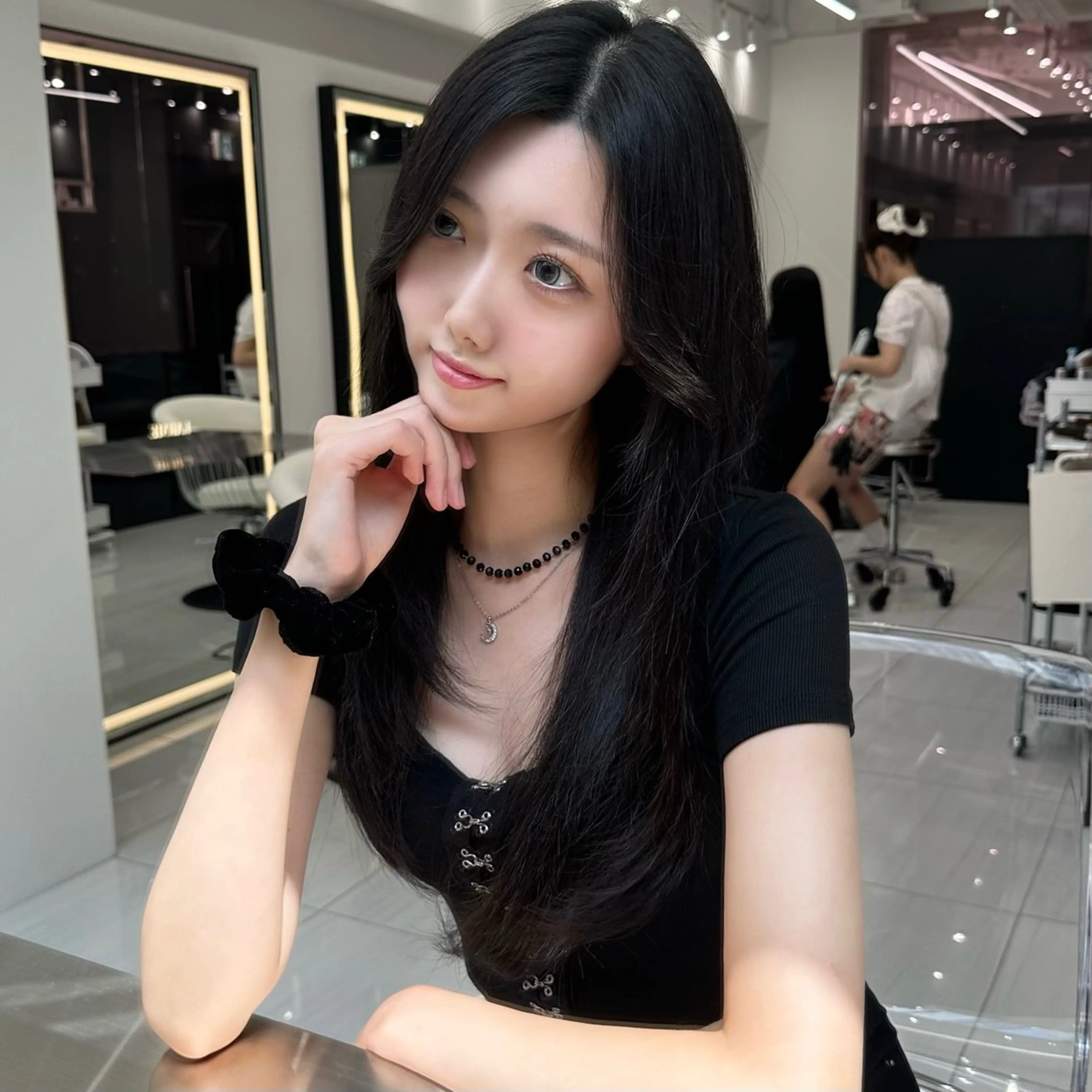 ロング カット ヘアカラー トリートメント 新宿/韓国レイヤー/ 髪質改善/佐藤航のヘアスタイル