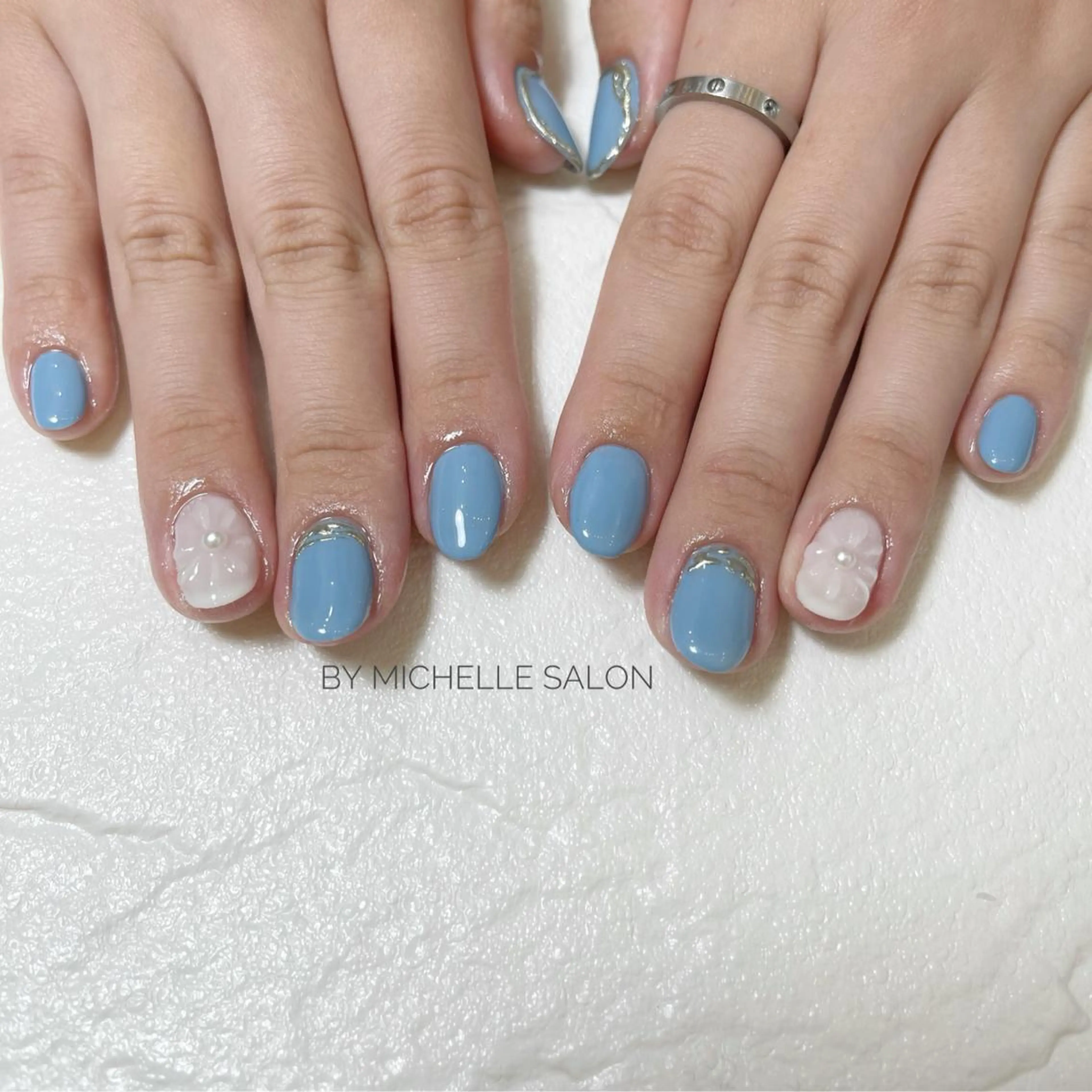 ショート ネイル by michelle salon所属・☪深夜限定サロン 無料駐車場あり！のネイルデザイン