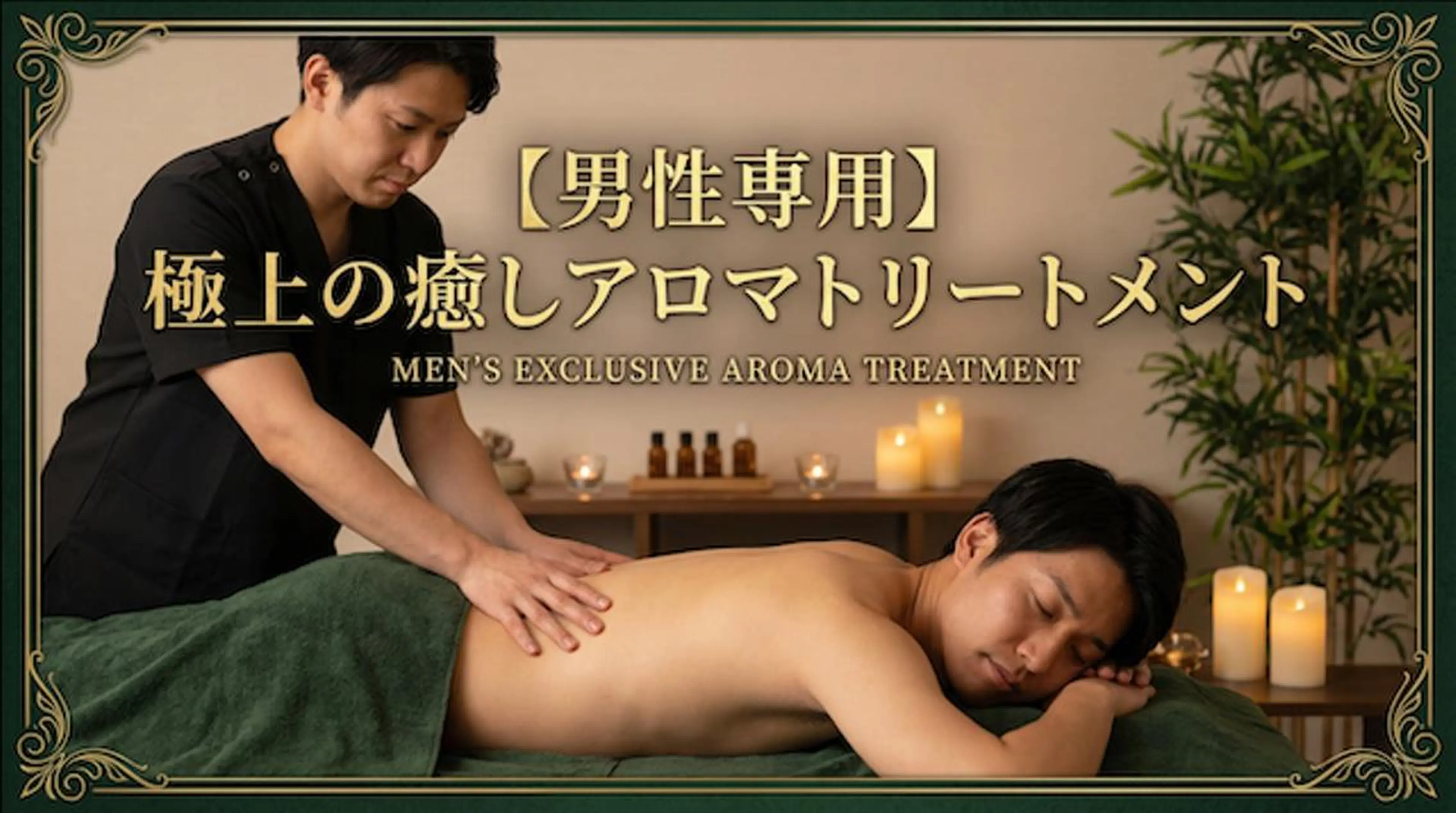 【303号室】《男性専用》極上の癒し全身アロマトリートメント　90分コースの写真