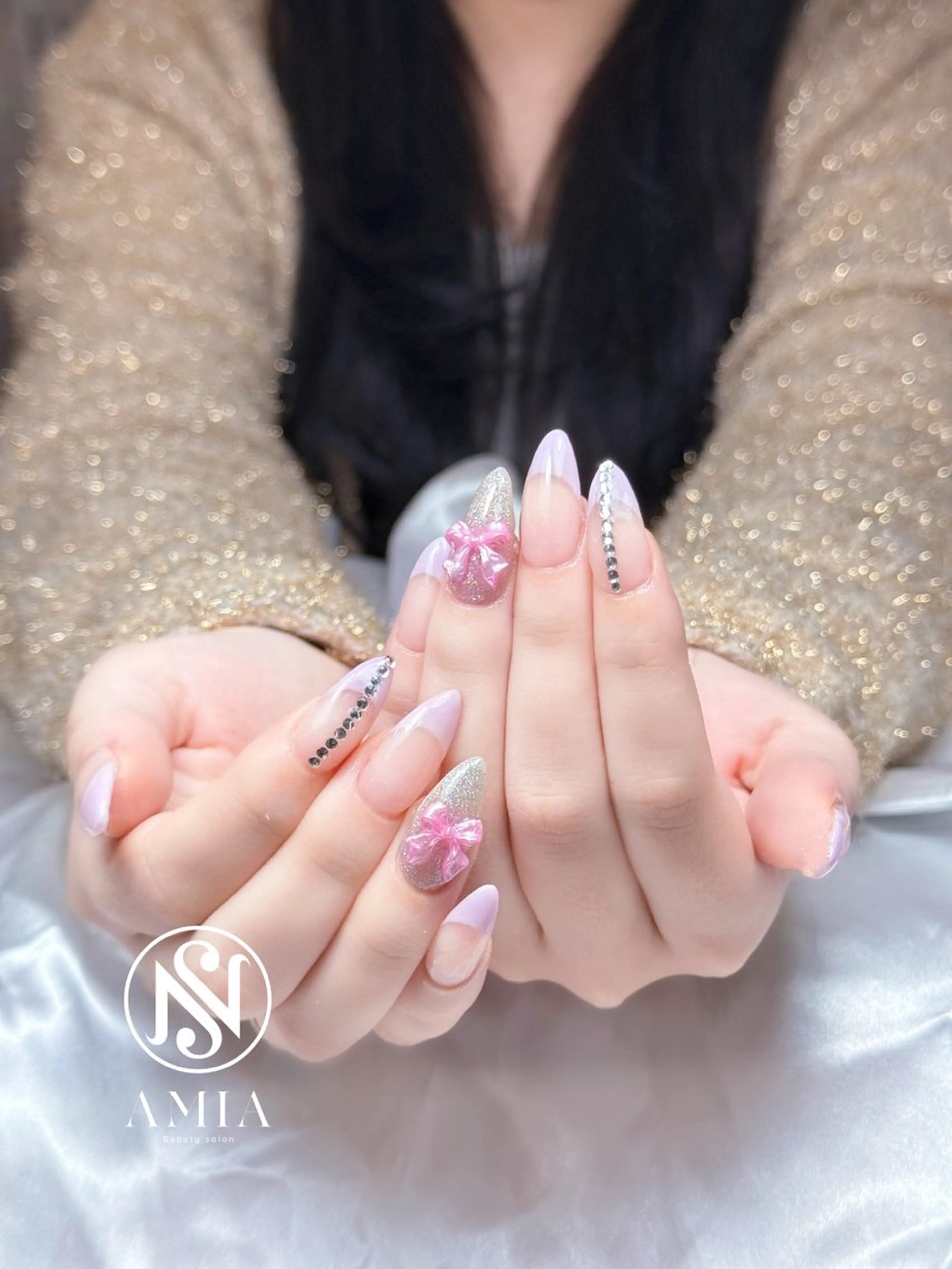 セミロング ハンドネイル AMIA BEAUTY SALON所属・🌟AMIA BEAUTY🌟のネイルデザイン