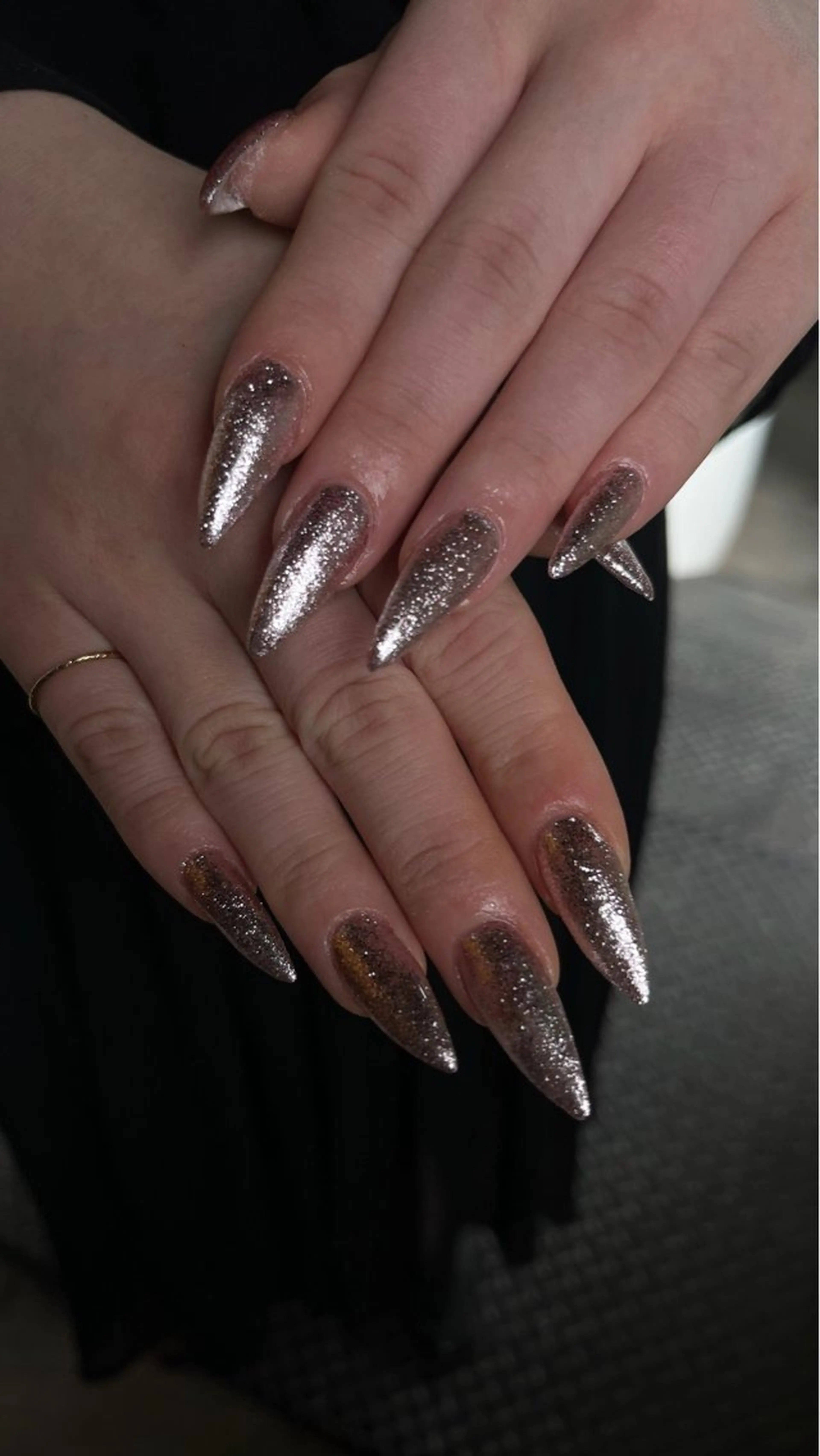 長さだし10本＋ラメワンカラー(オフ込み)の写真