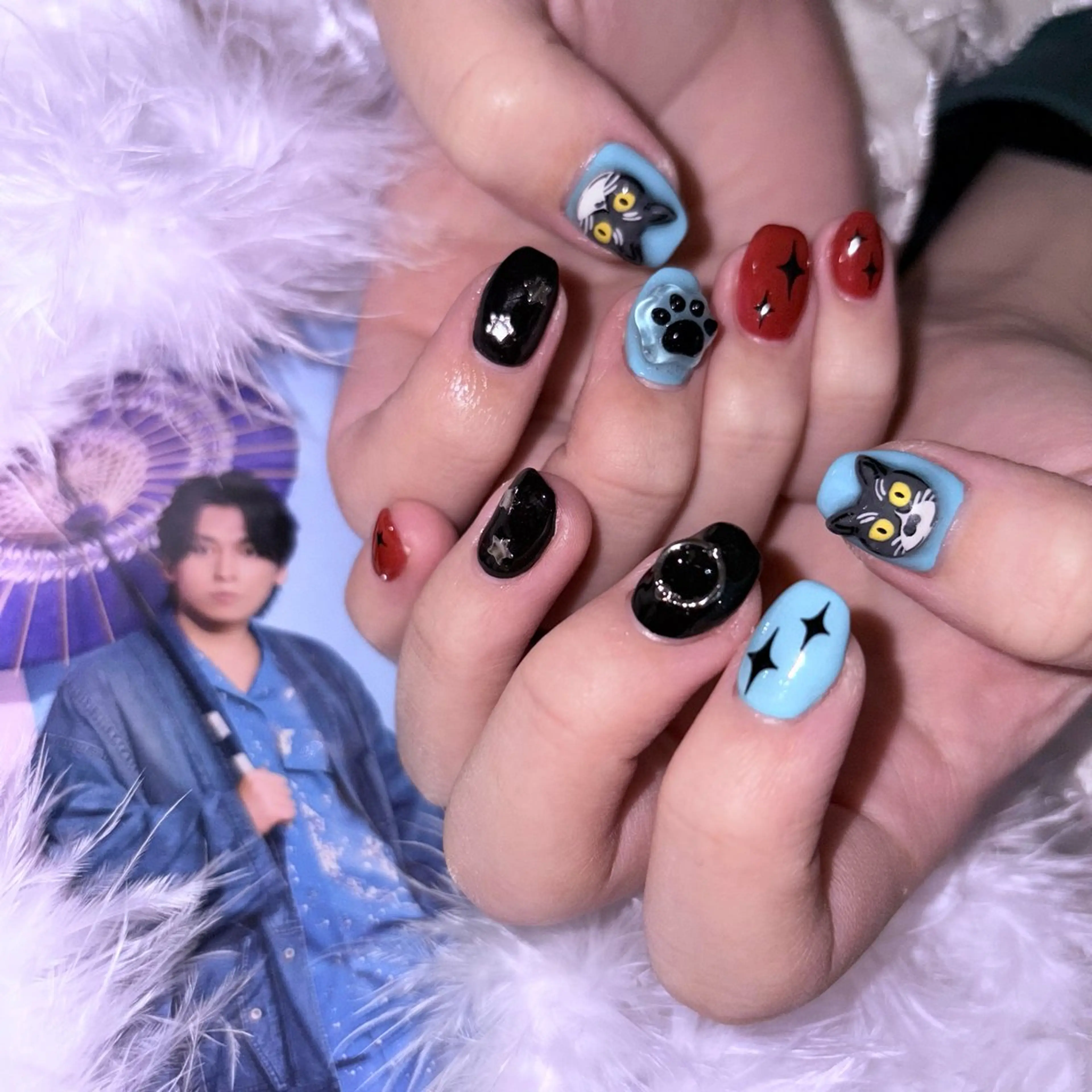 ネイル toyvenail 🖤enaのネイルデザイン