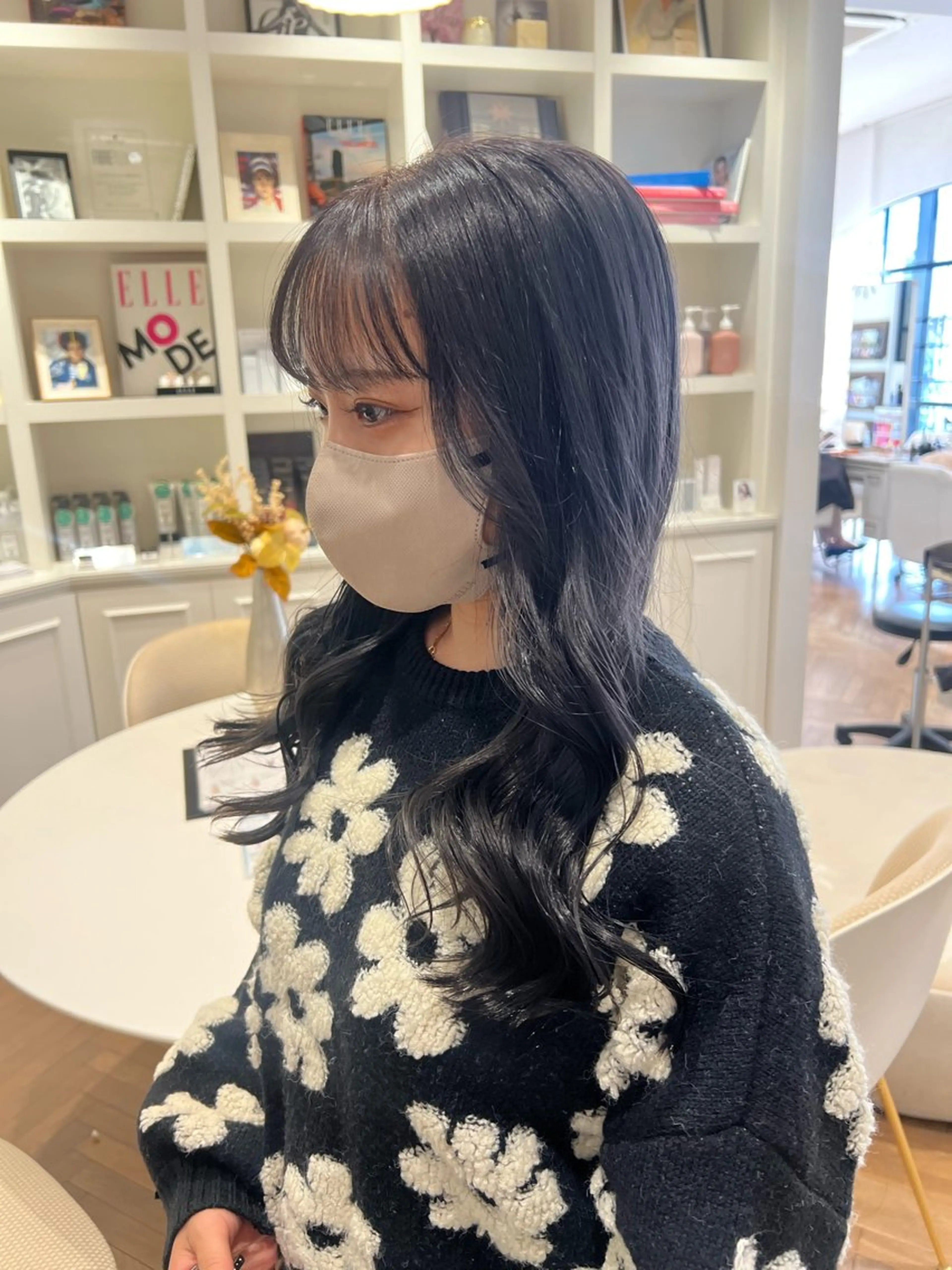 ロング カラー グレージュ カット ヘアカラー 似合わせ/レイヤー 💟SAEのヘアスタイル