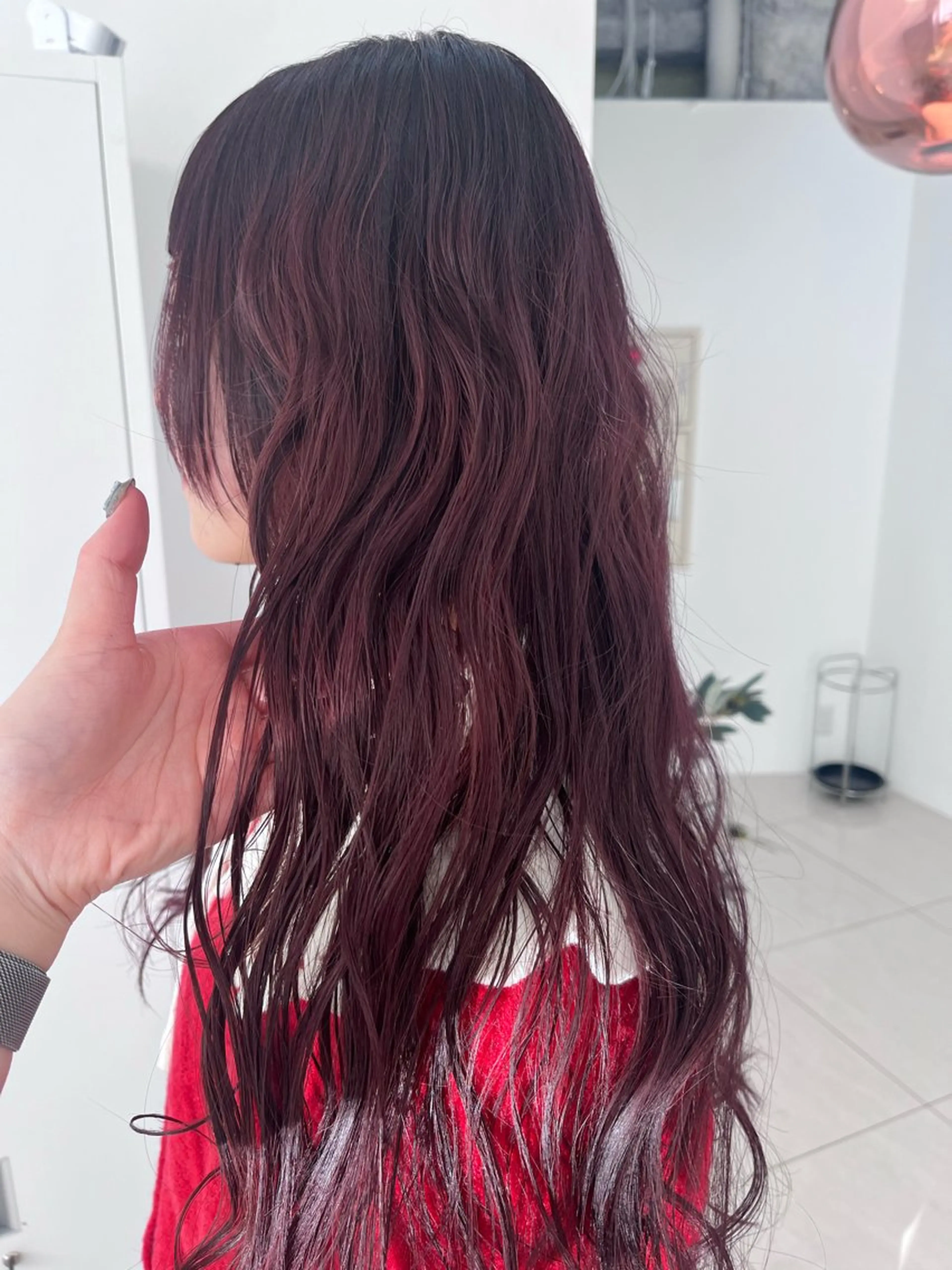 セミロング カラー ヘアアレンジ ﾚｲﾔｰ🩵透明感 ೀユイ🌙のヘアスタイル