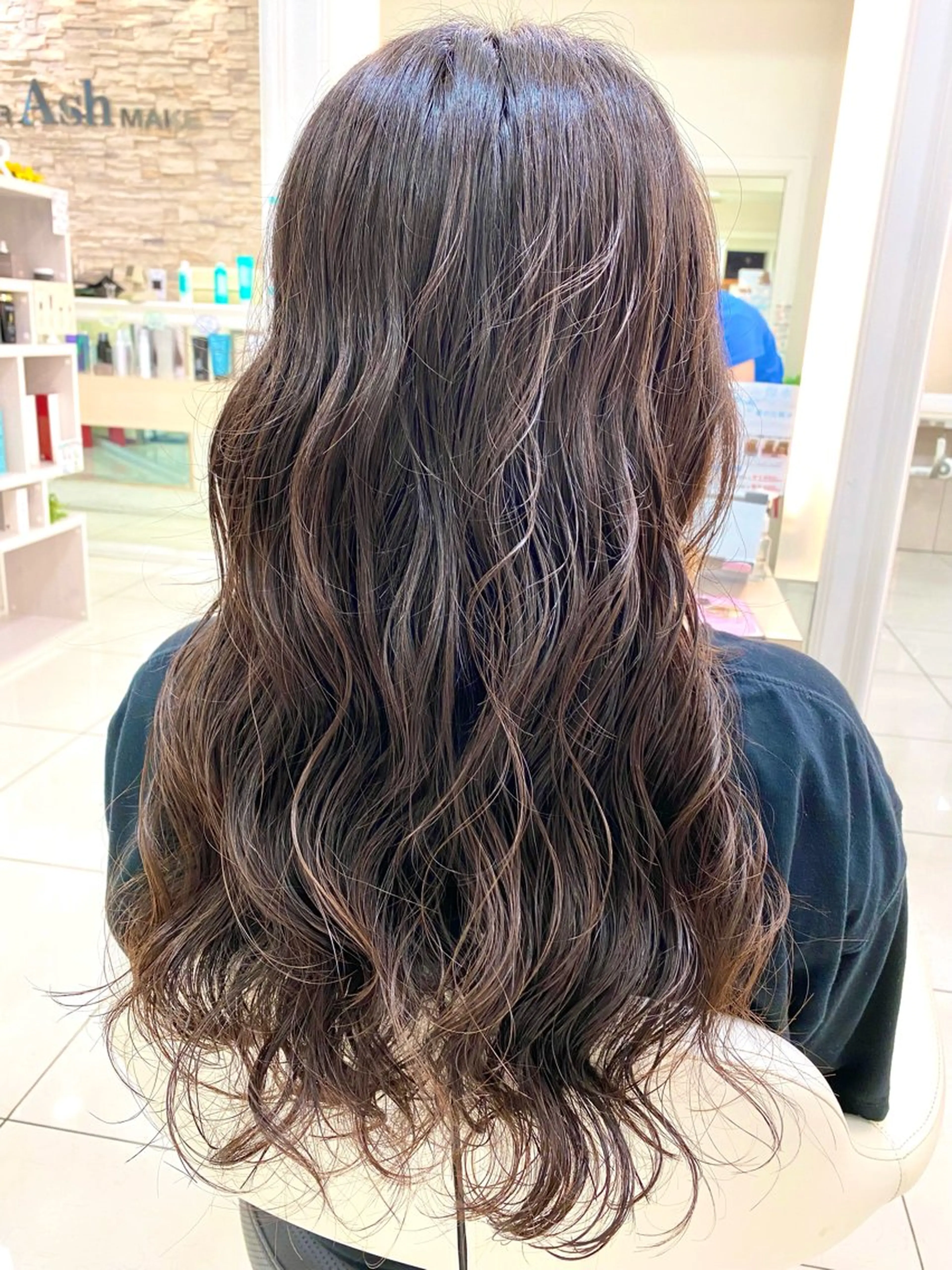 【朝ラク☀️】コテ巻き風デジタルパーマ✨＋カット＋💕髪質改善💕の写真