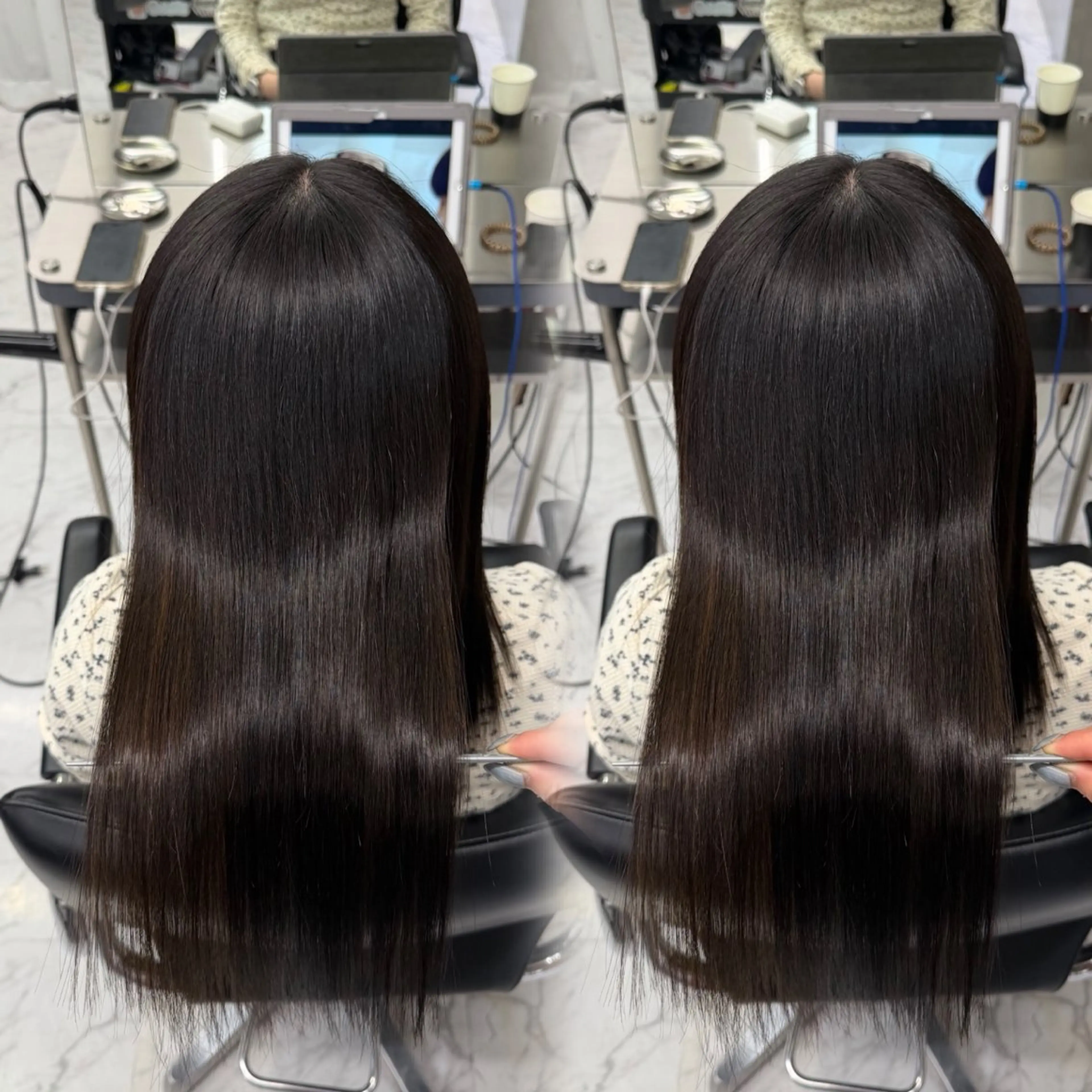 ロング 縮毛矯正 RAF KAEDEのヘアスタイル