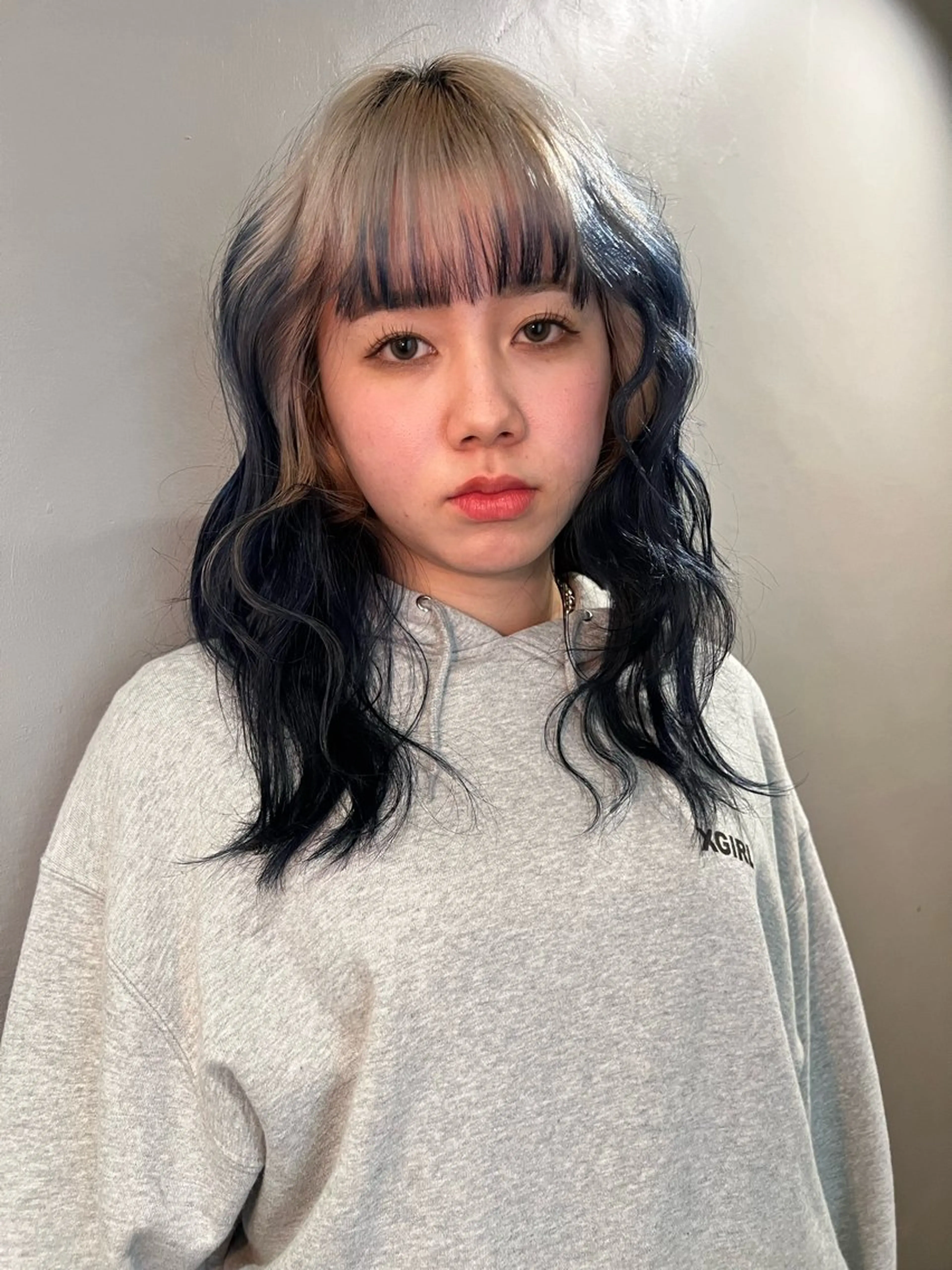 ロング カラー カット ヘアカラー haco＋所属・圧倒的デザイン力 店長🎨RENAのヘアスタイル