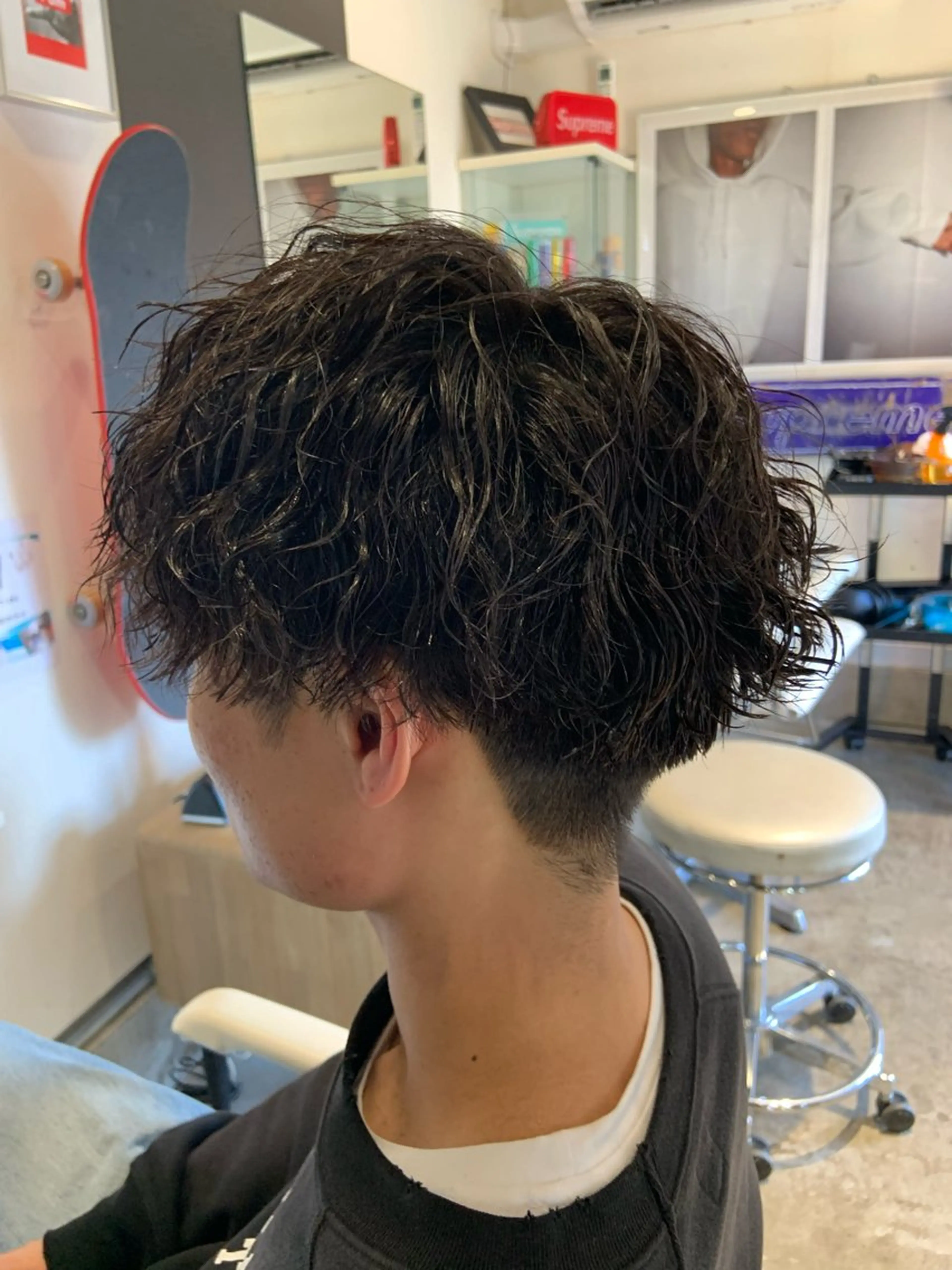 パーマ メンズ 原谷 一成のヘアスタイル