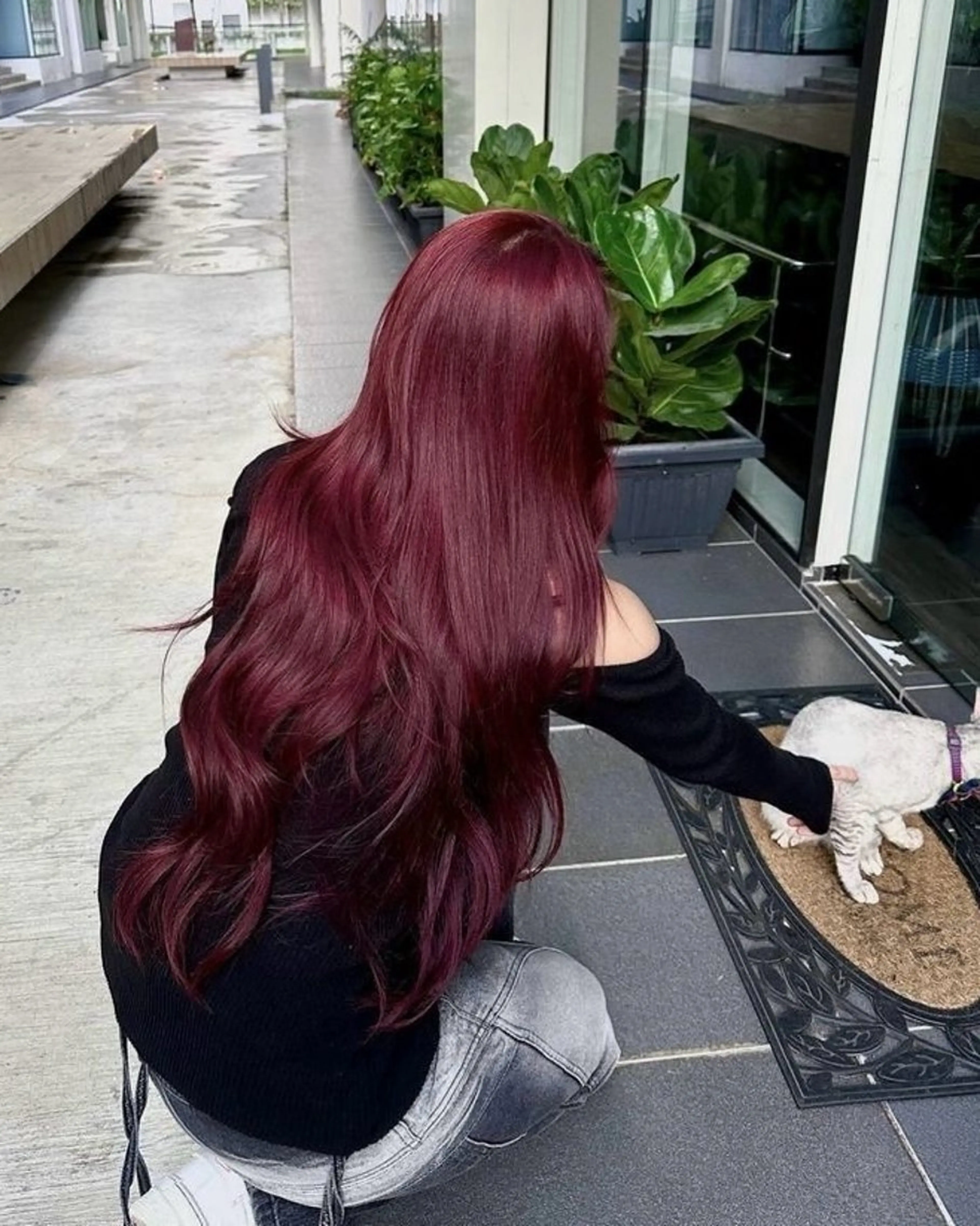 ロング カラー ヘアアレンジ トレンド暖色/ sayaka🍒のヘアスタイル