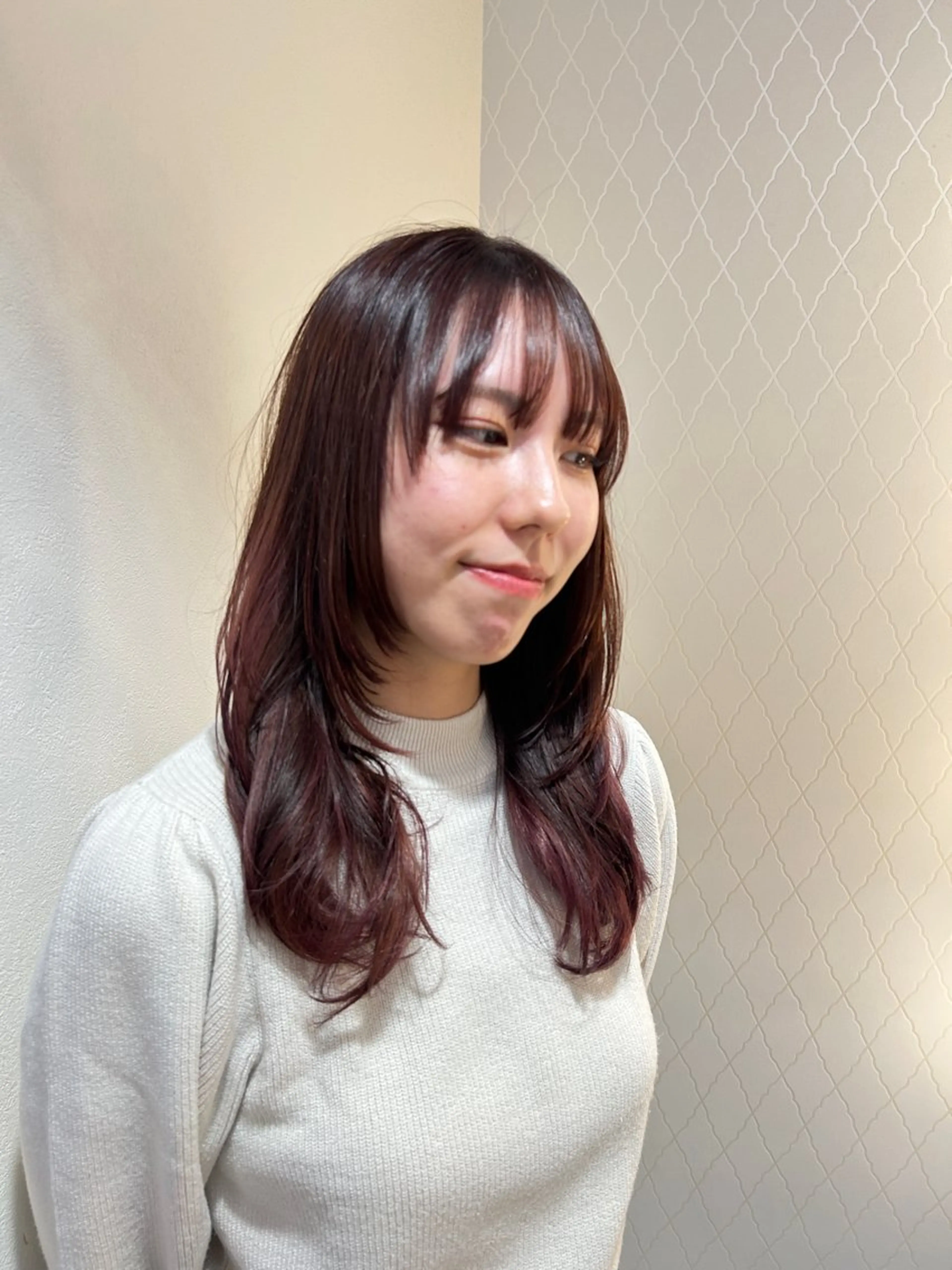 ロング カラー レイヤーカット 野田阪神/レイヤー/ ハイライト/yuuのヘアスタイル