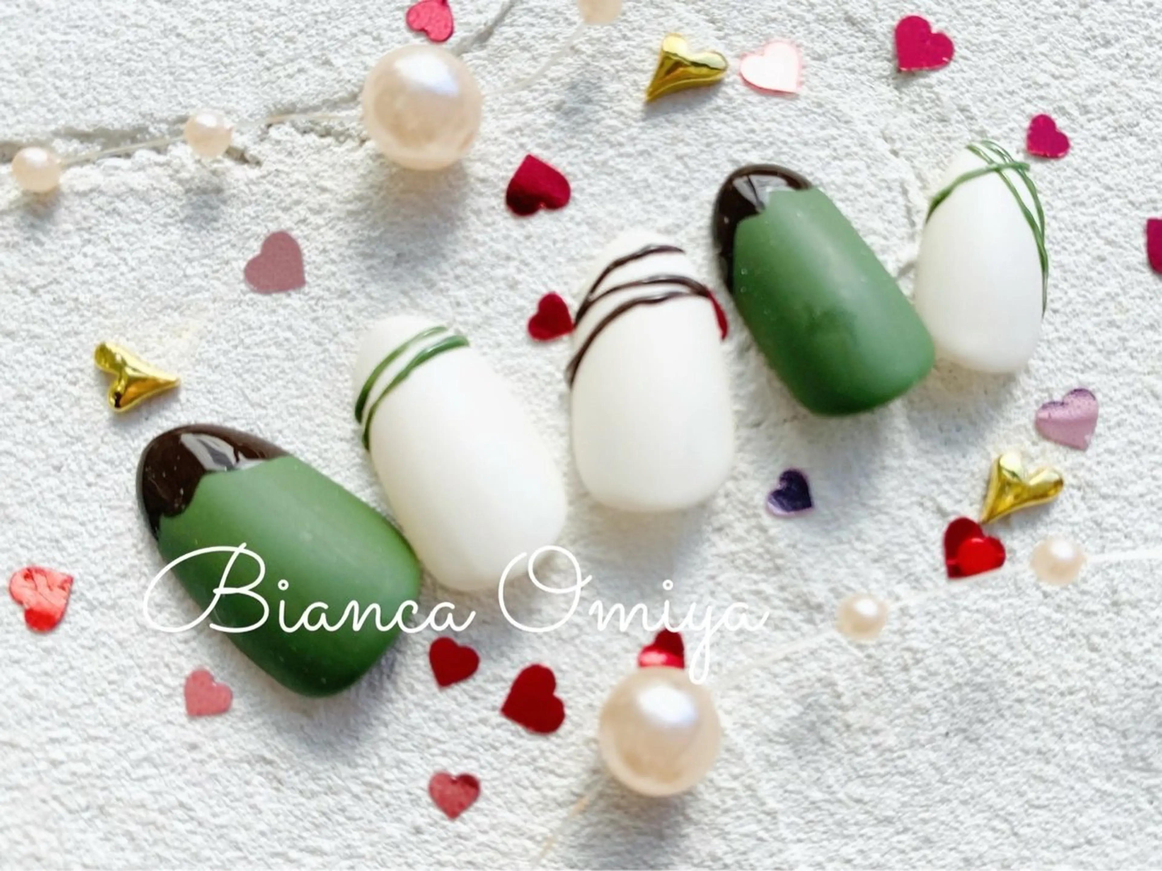 ネイル バレンタイン Bianca大宮 katoᕱ⑅ᕱﾞのネイルデザイン