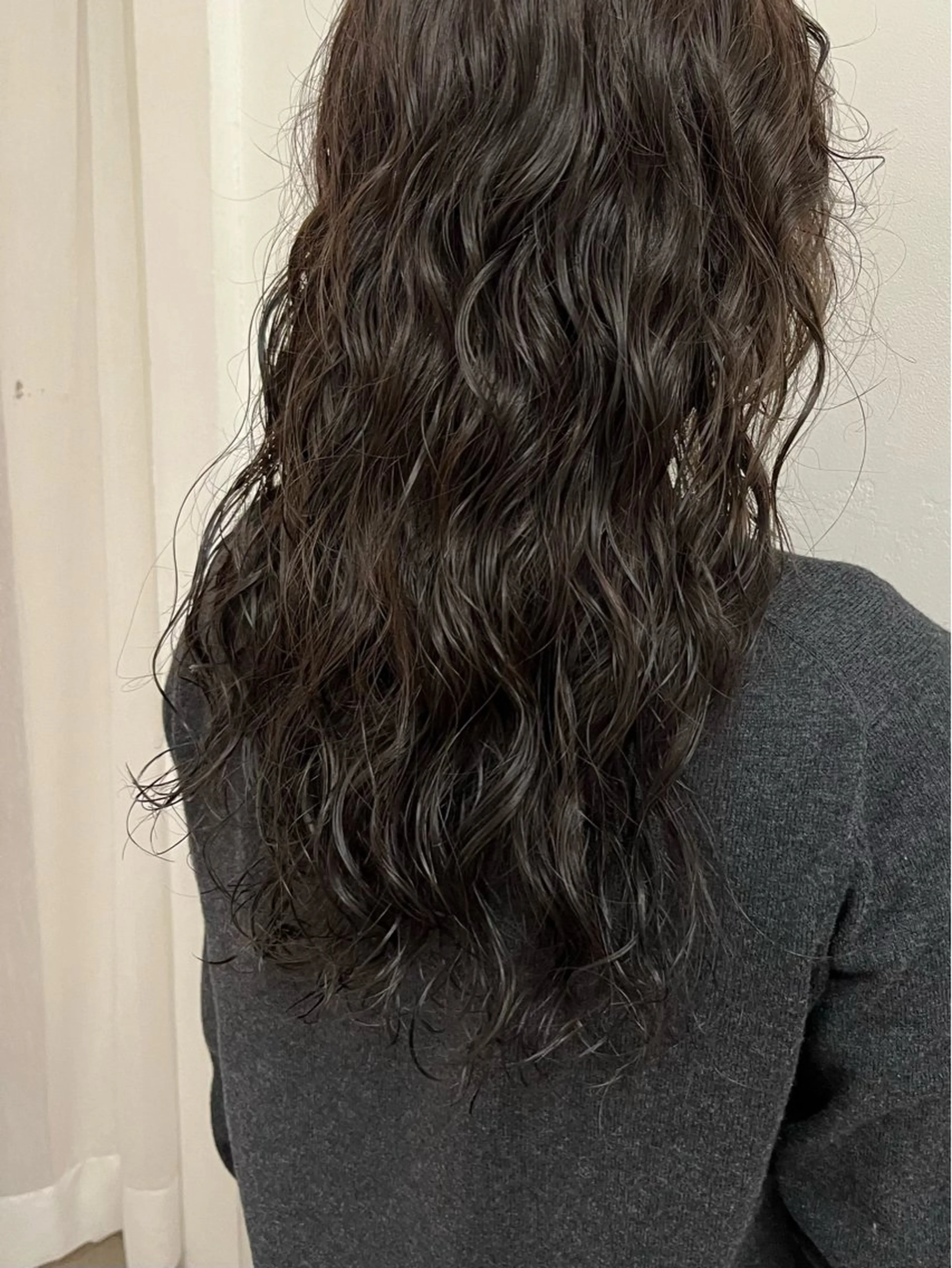 ミディアム カラー カット パーマ オリーブ/縮毛♡ Natsuno🩰のヘアスタイル