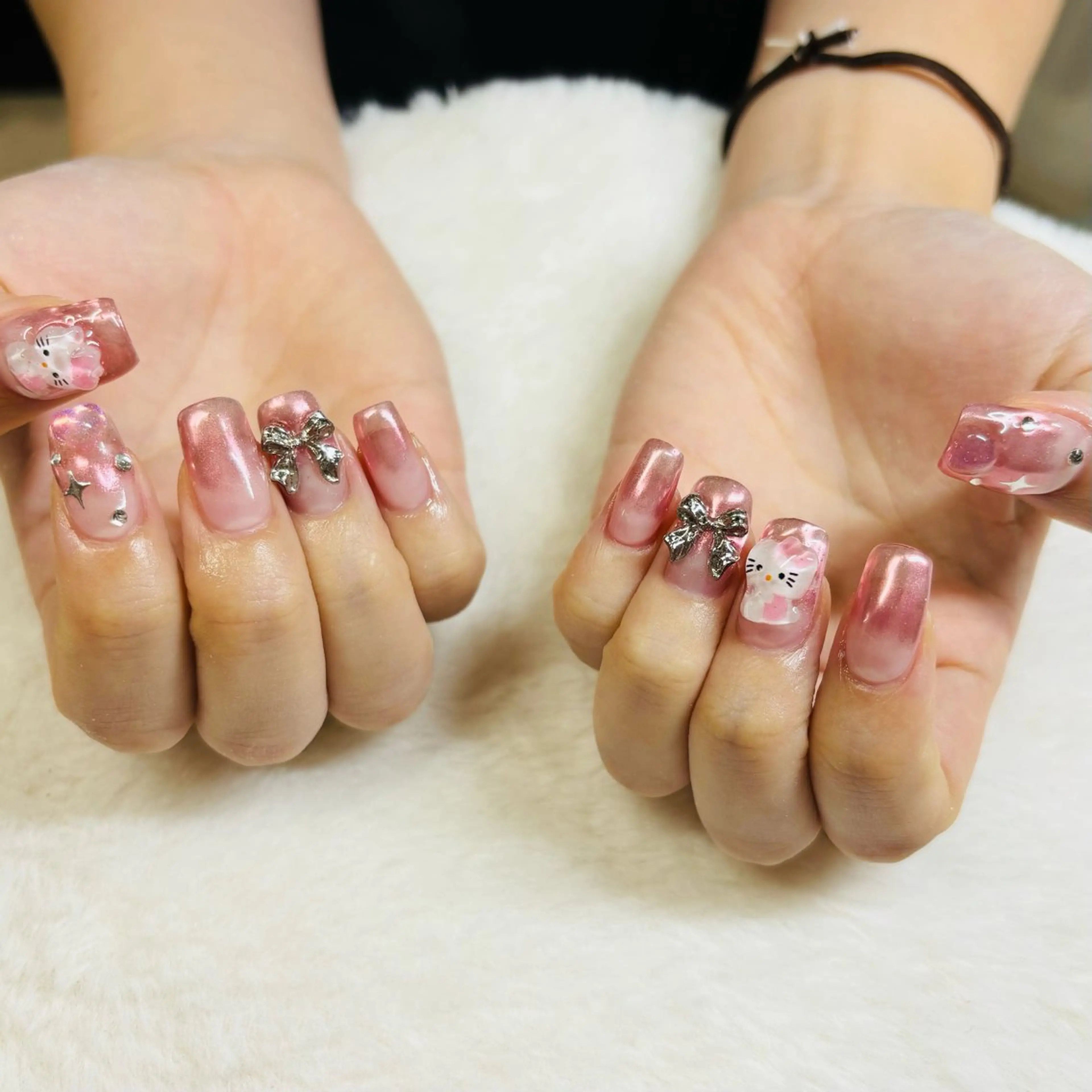 ネイル グラデーション ミラーネイル AngelCoco Tabataのネイルデザイン