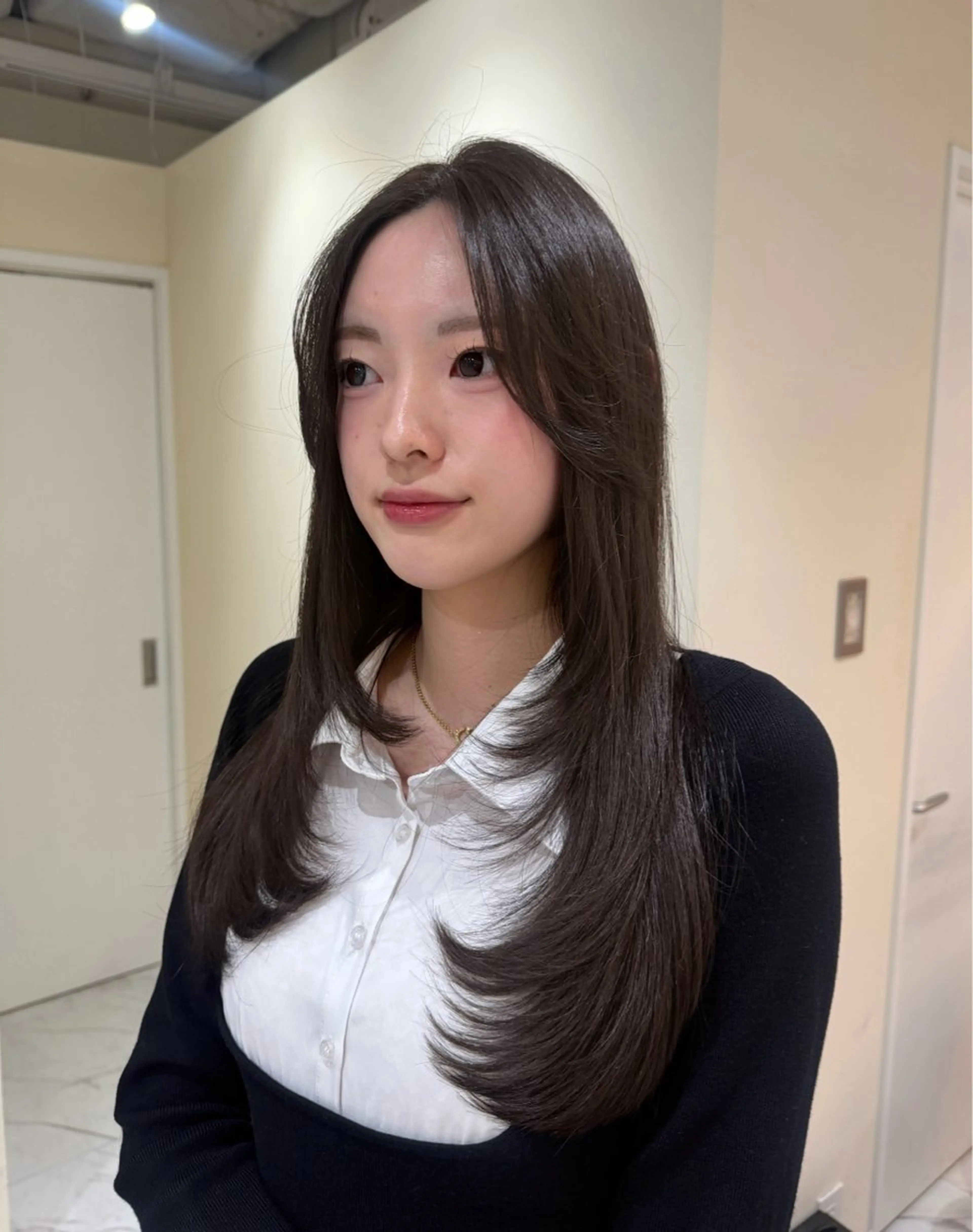 ロング カット ヘアカラー トリートメント レイヤーカット/髪質 改善/momo🎀のヘアスタイル