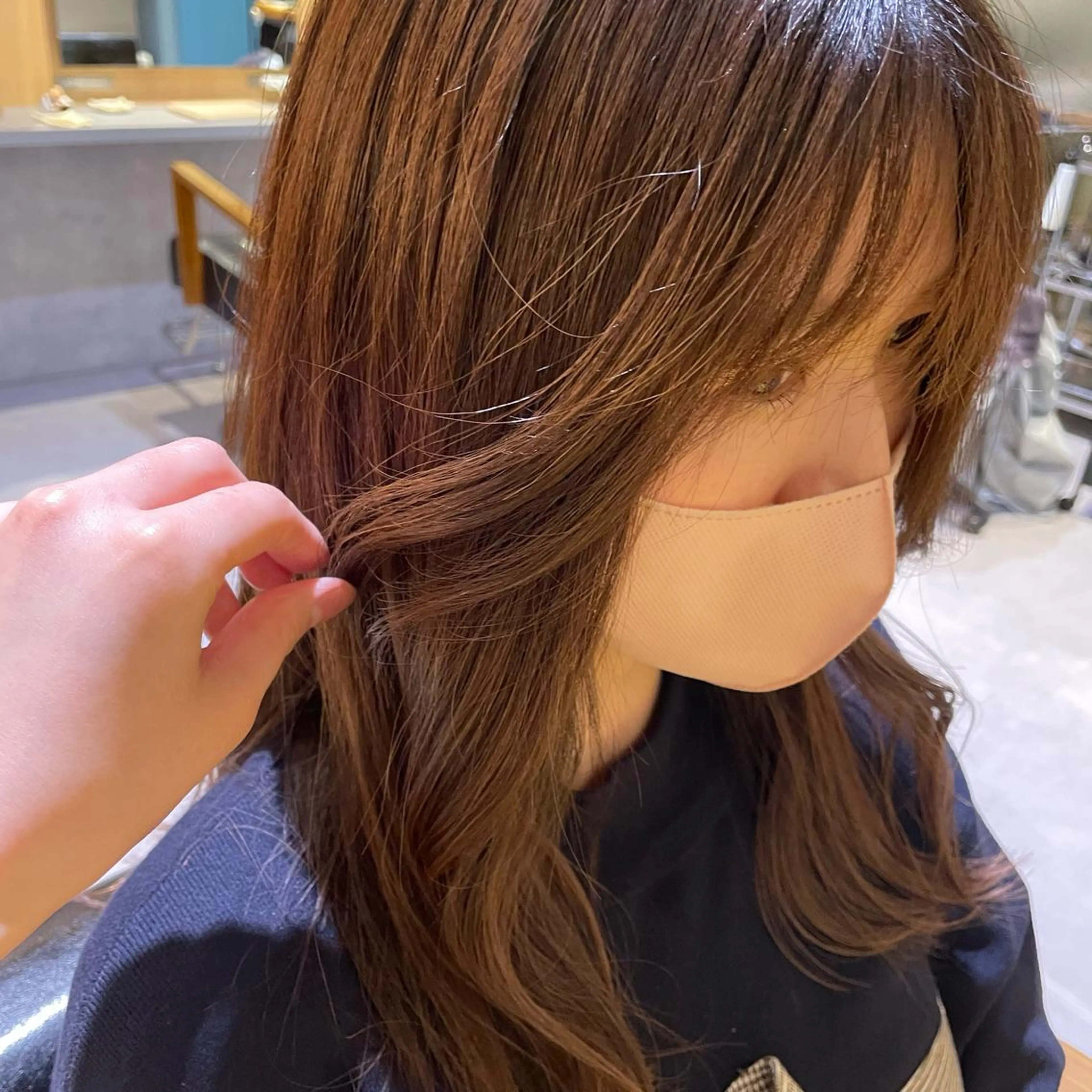 セミロング cyan所属・あきば まゆのヘアスタイル