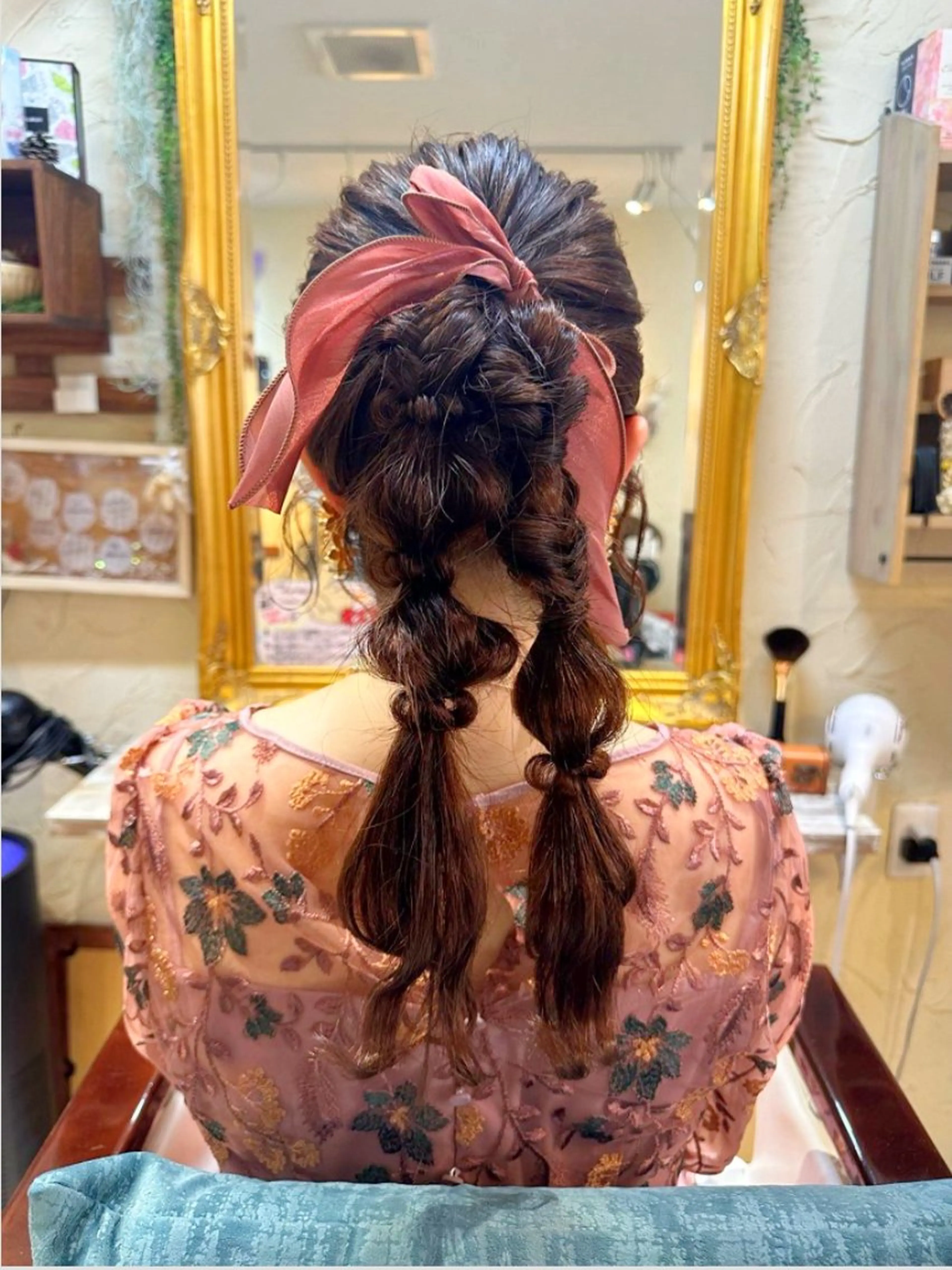 ロング ヘアセット 林 友美のヘアスタイル