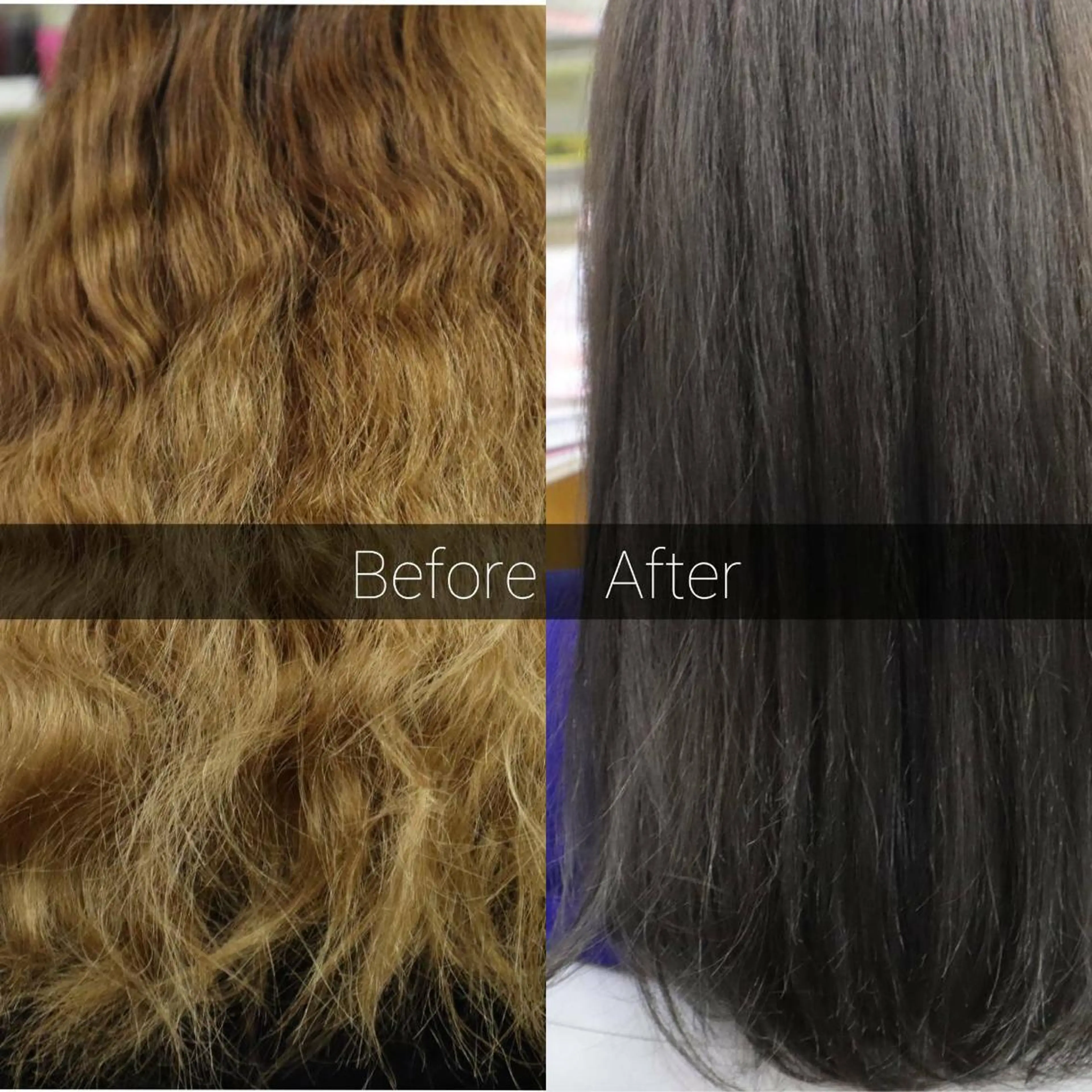 カット+縮毛矯正の写真