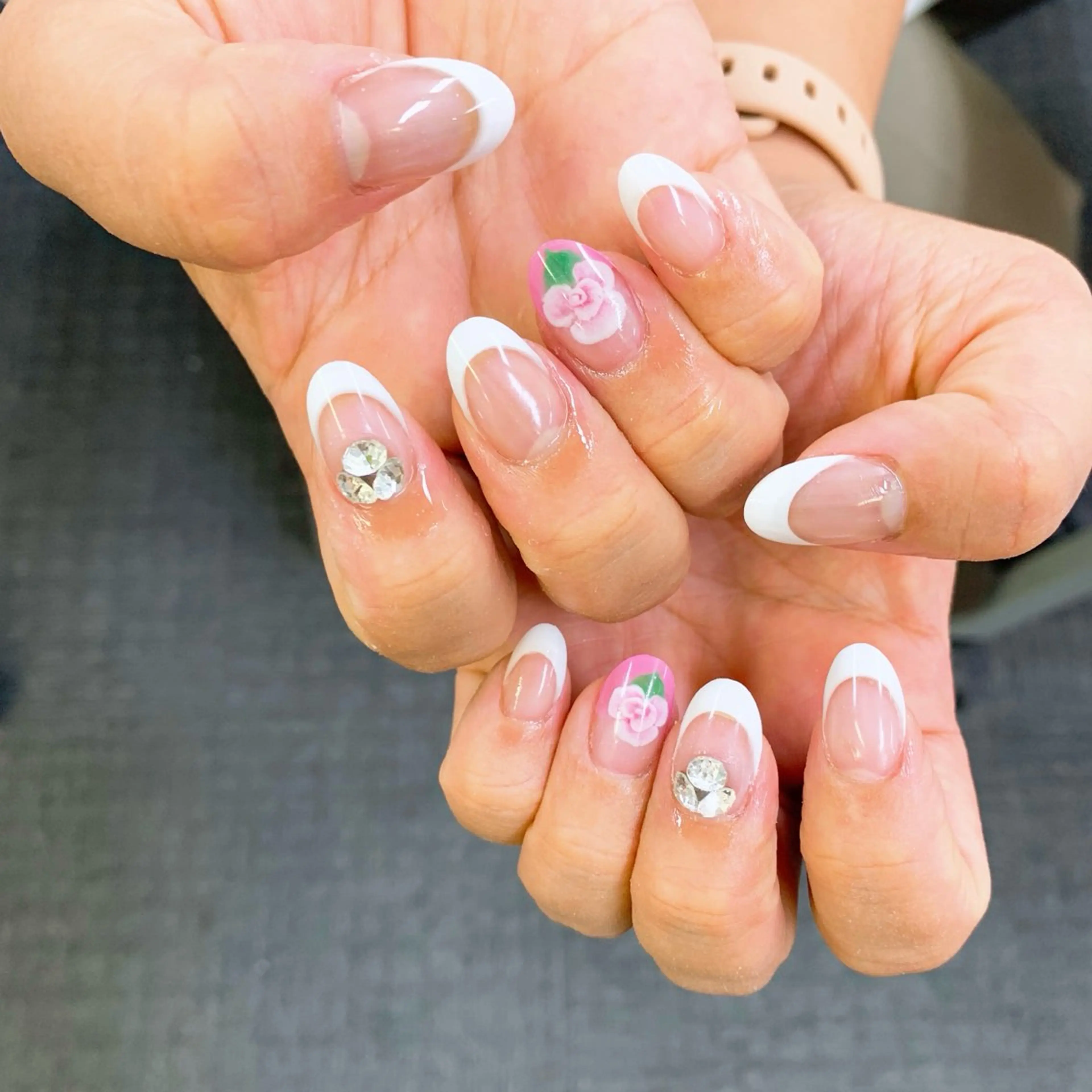 ネイル 持ち込み ⭐︎休業中の練習⭐︎ JNA認定講師髙橋のネイルデザイン