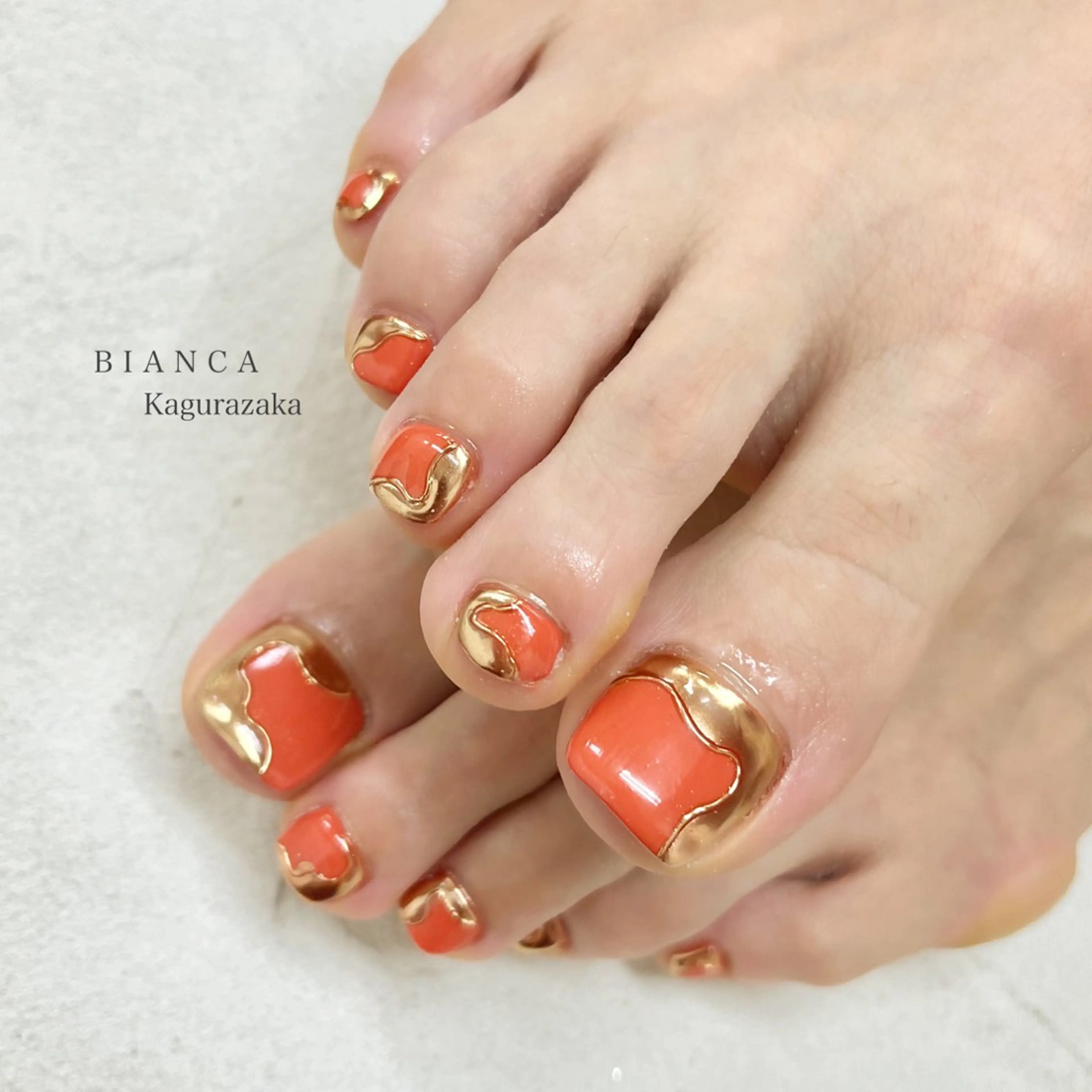 ネイル フットネイル 持ち込み フットネイル BIANCA Ouchidaのネイルデザイン