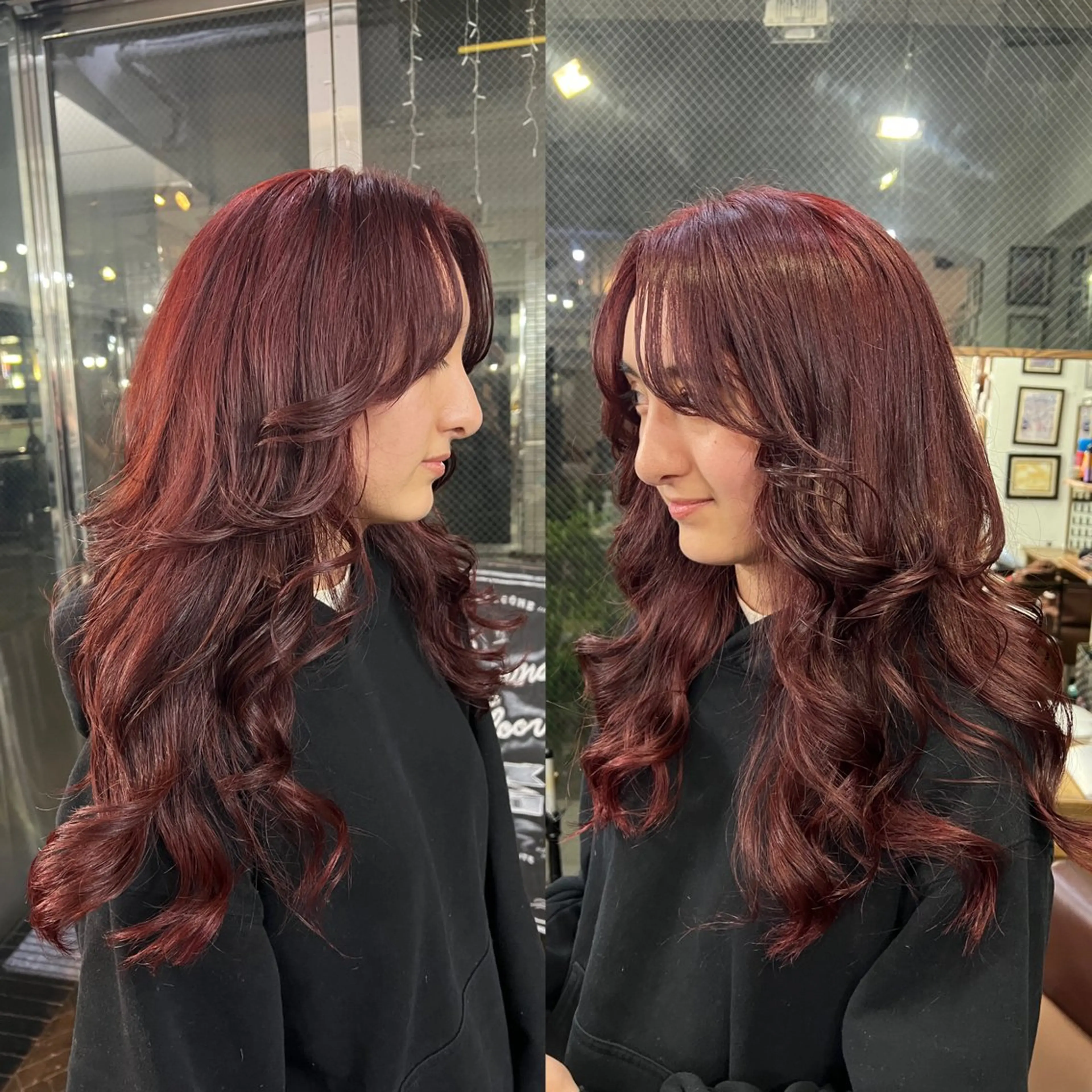 ロング カラー ヘアカラー トリートメント ハイライト/レイヤー /ハイトーン/AOIのヘアスタイル