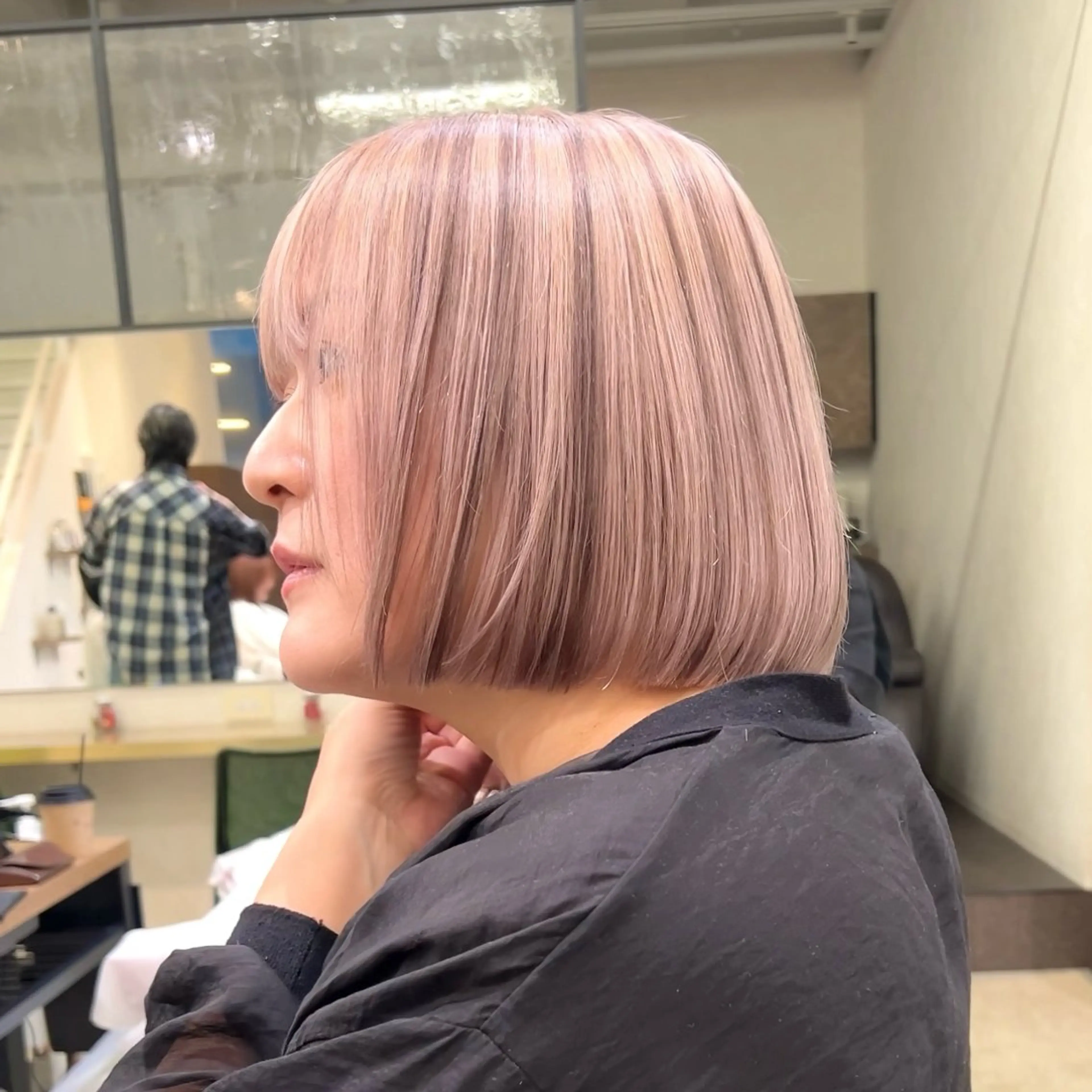 ショート カラー カット ヘアカラー トリートメント 🎀韓国ボブ/ハイト ーン/まりん🎀のヘアスタイル