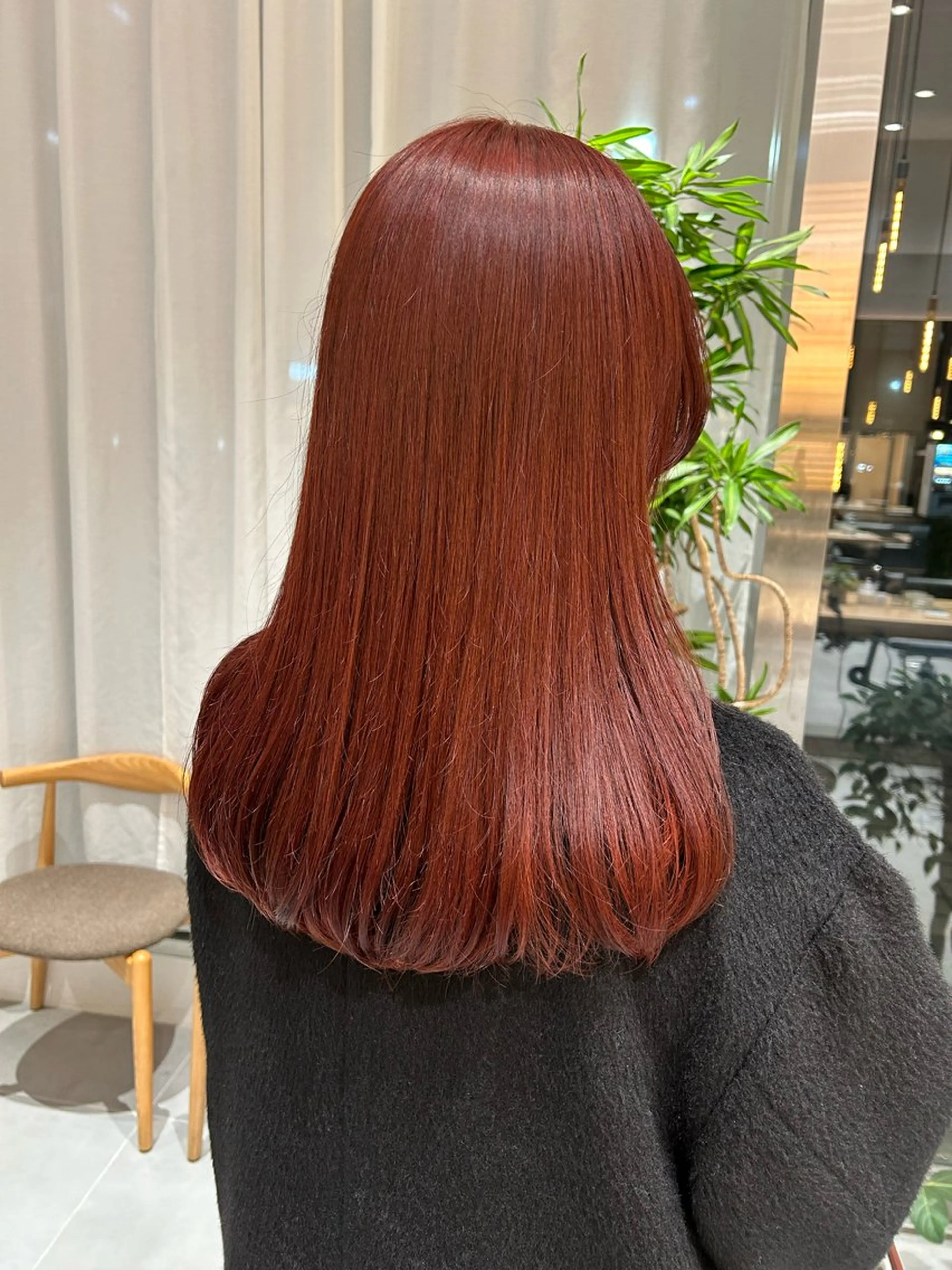 ロング カラー レッドカラー 風香🪼レイヤー /透明感カラーのヘアスタイル