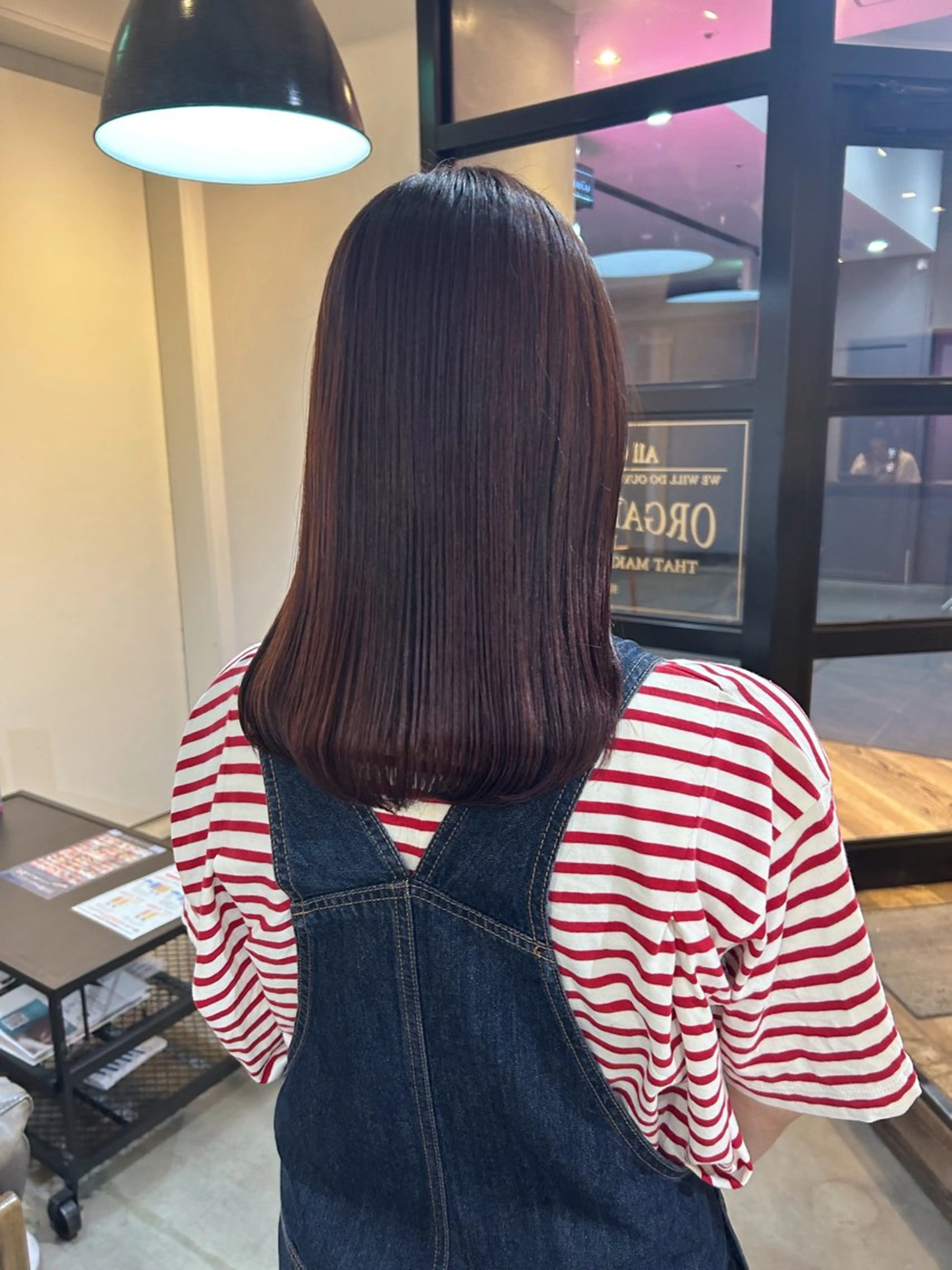 ロング カット ヘアカラー 縮毛矯正 透明感カラー/ 髪質改善✨️💞萌愛のヘアスタイル