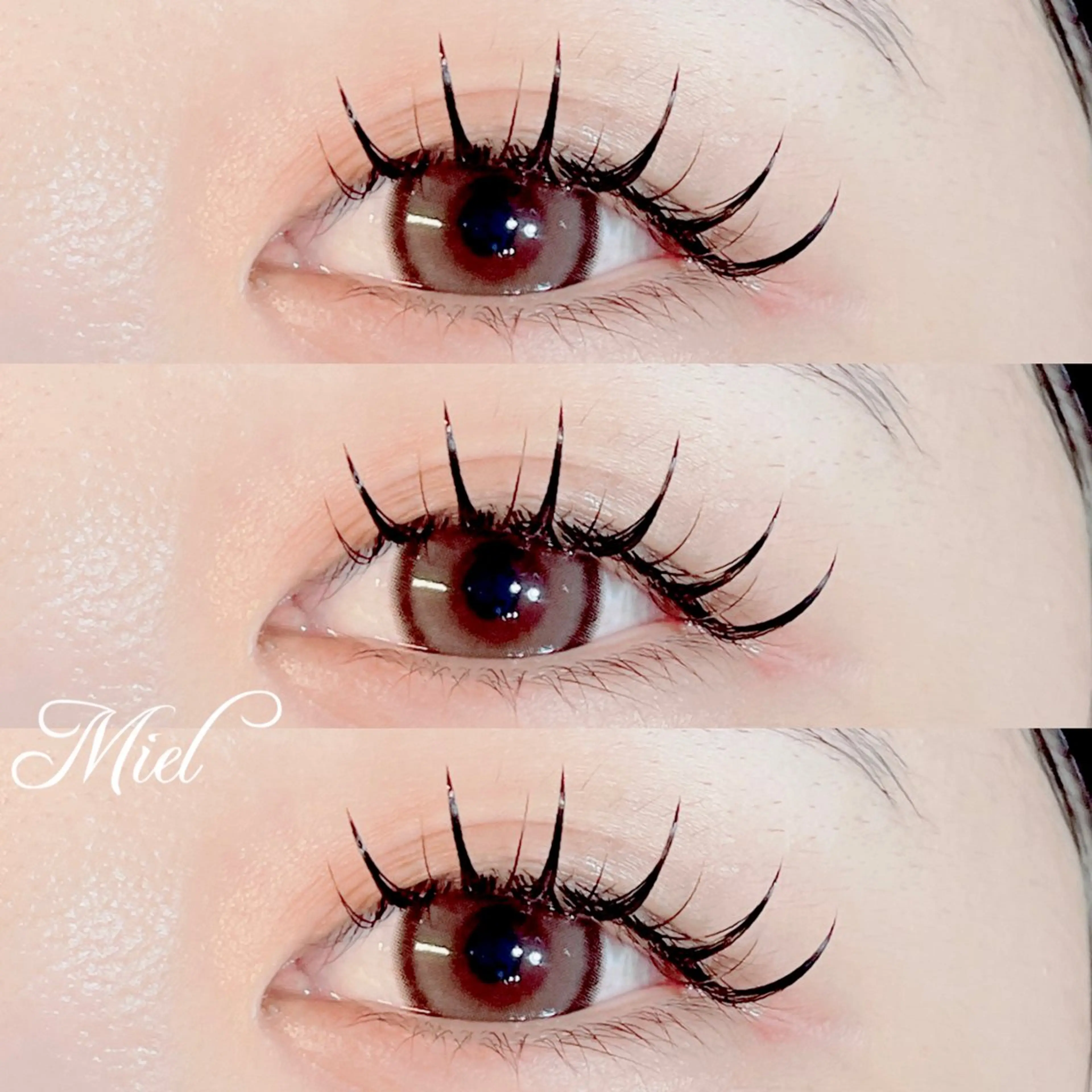 マツエク・マツパ カラーマツエク フラットラッシュ ボリュームラッシュ ワンホンマツエク Mori ✨Mystical✨のマツエク・マツパデザイン